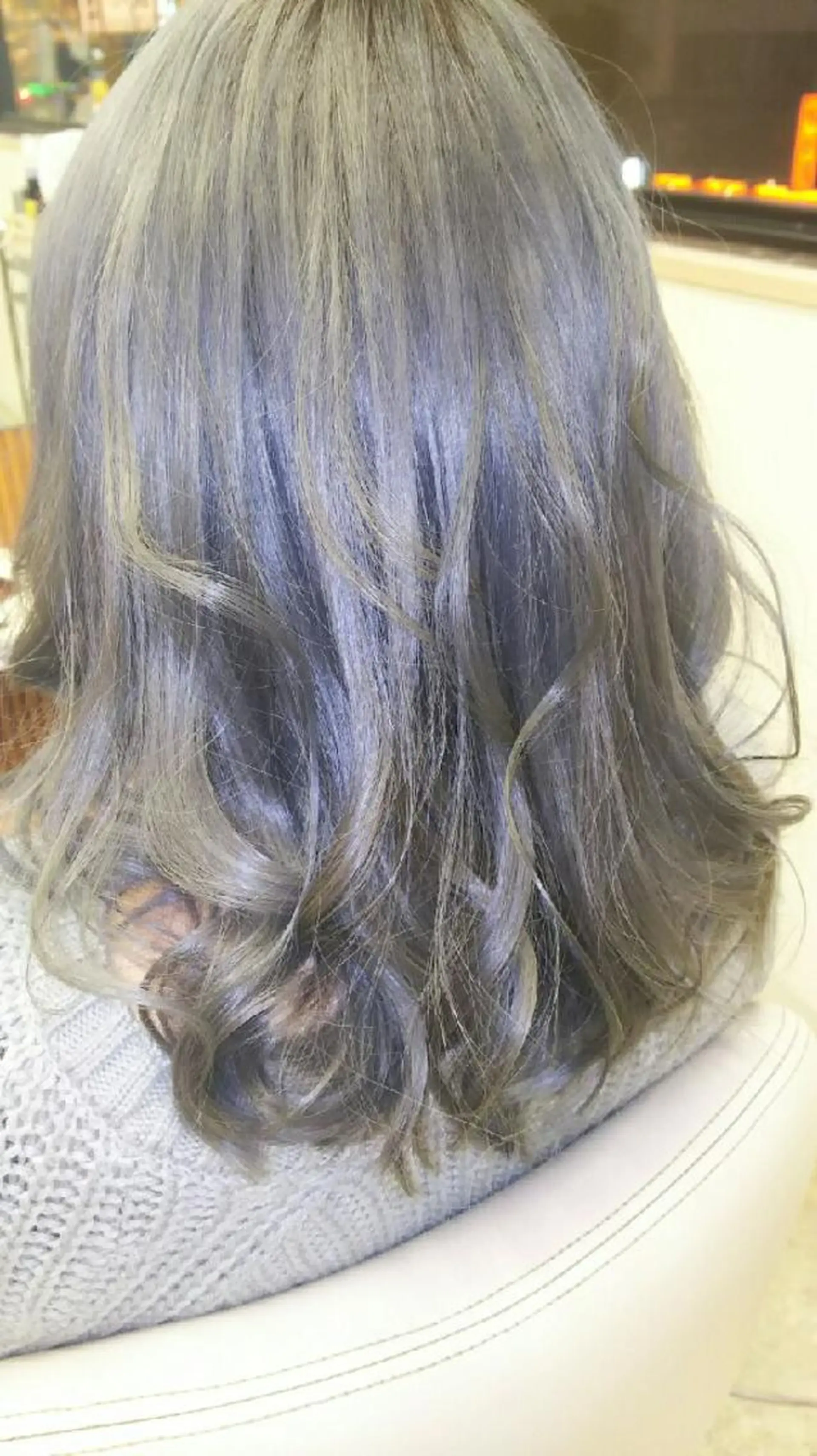 ミディアム カラー グレージュ 脇田 雄大のヘアスタイル