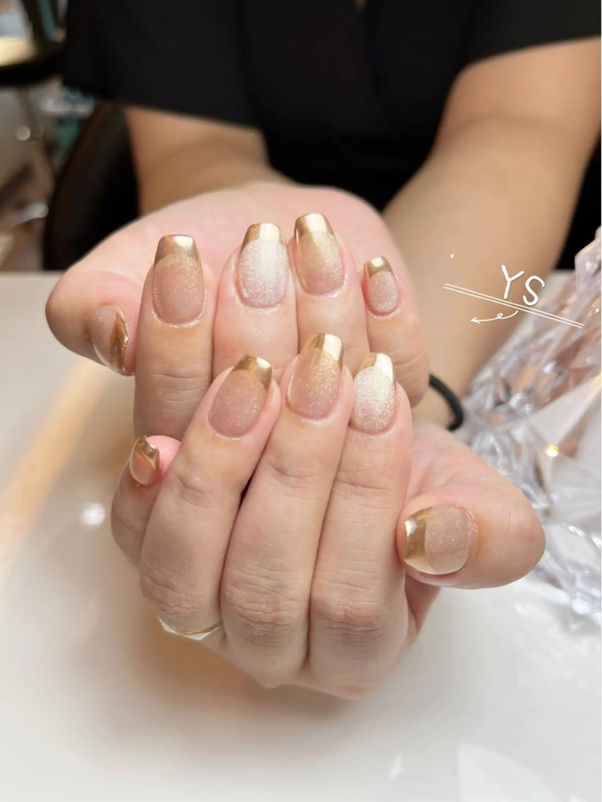 ネイル フレンチネイル ミラーネイル YS Nailのネイルデザイン