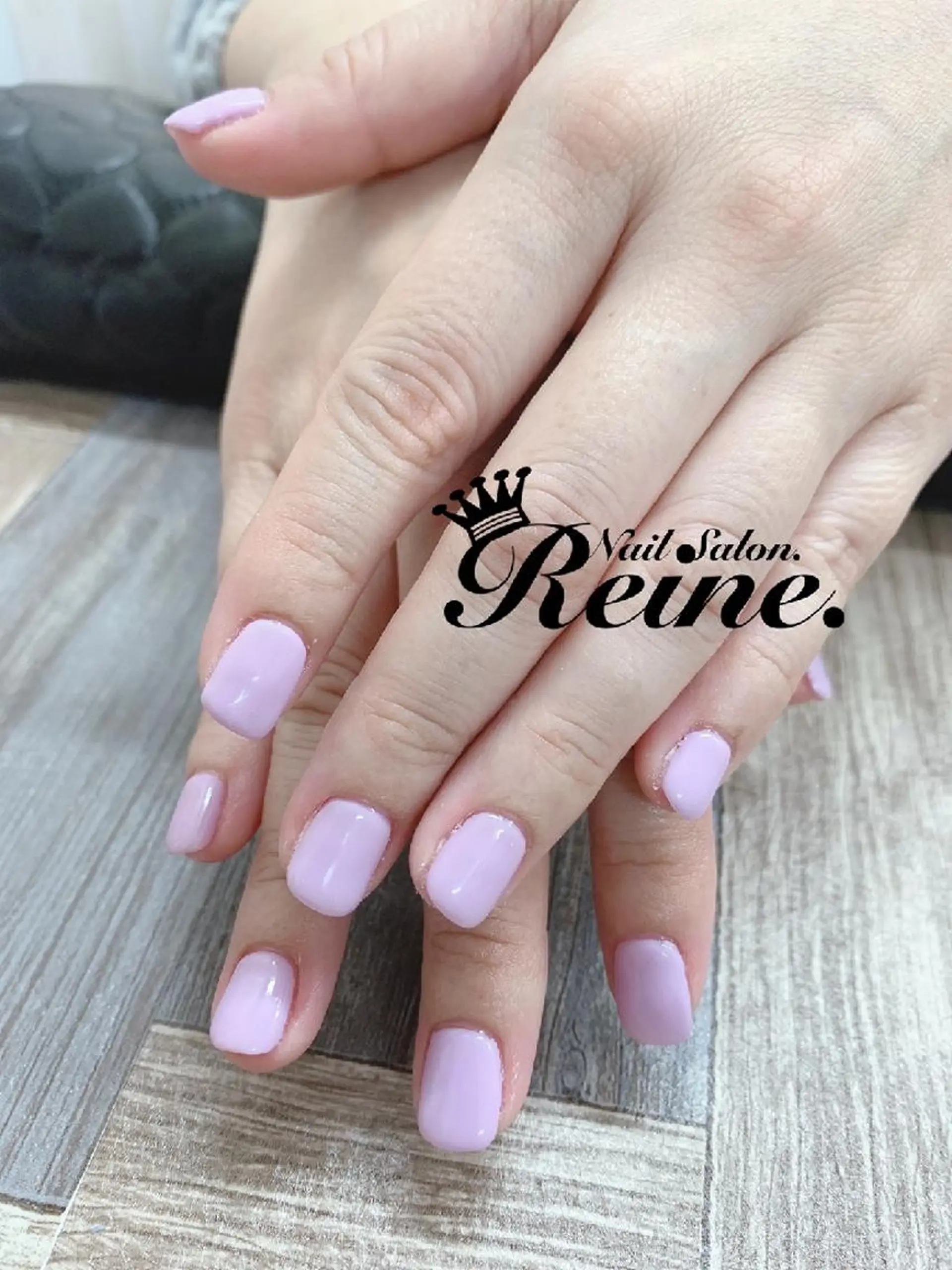 ネイル ワンカラーネイル ピンク Nailsalon Reine所属・玉栄 伶奈のネイルデザイン