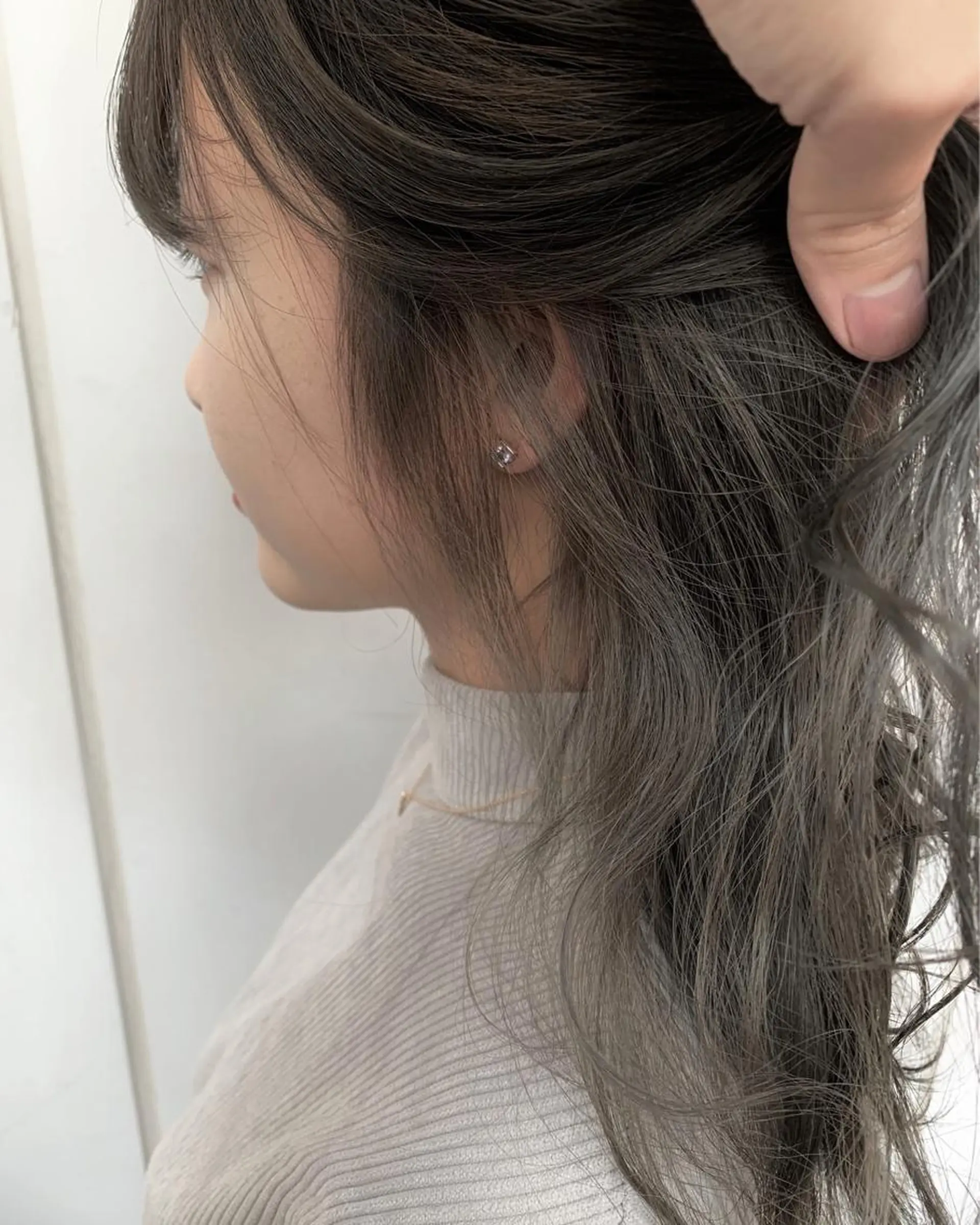 セミロング カラー カット ヘアカラー 髪質改善will hairdesignのヘアスタイル