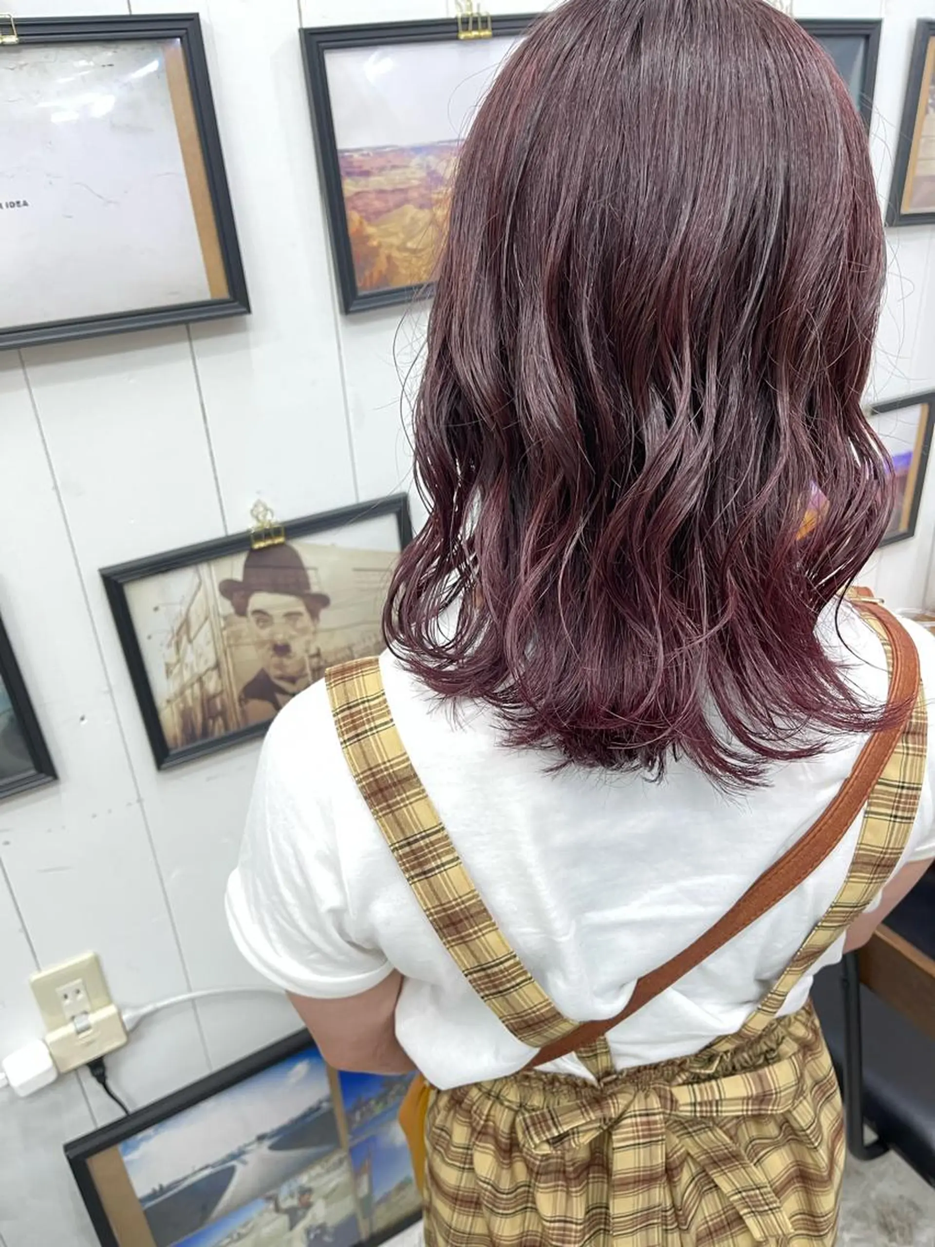 セミロング カラー ブリーチ ラベンダーカラー 📍葛西りんたろう/ ENVのヘアスタイル