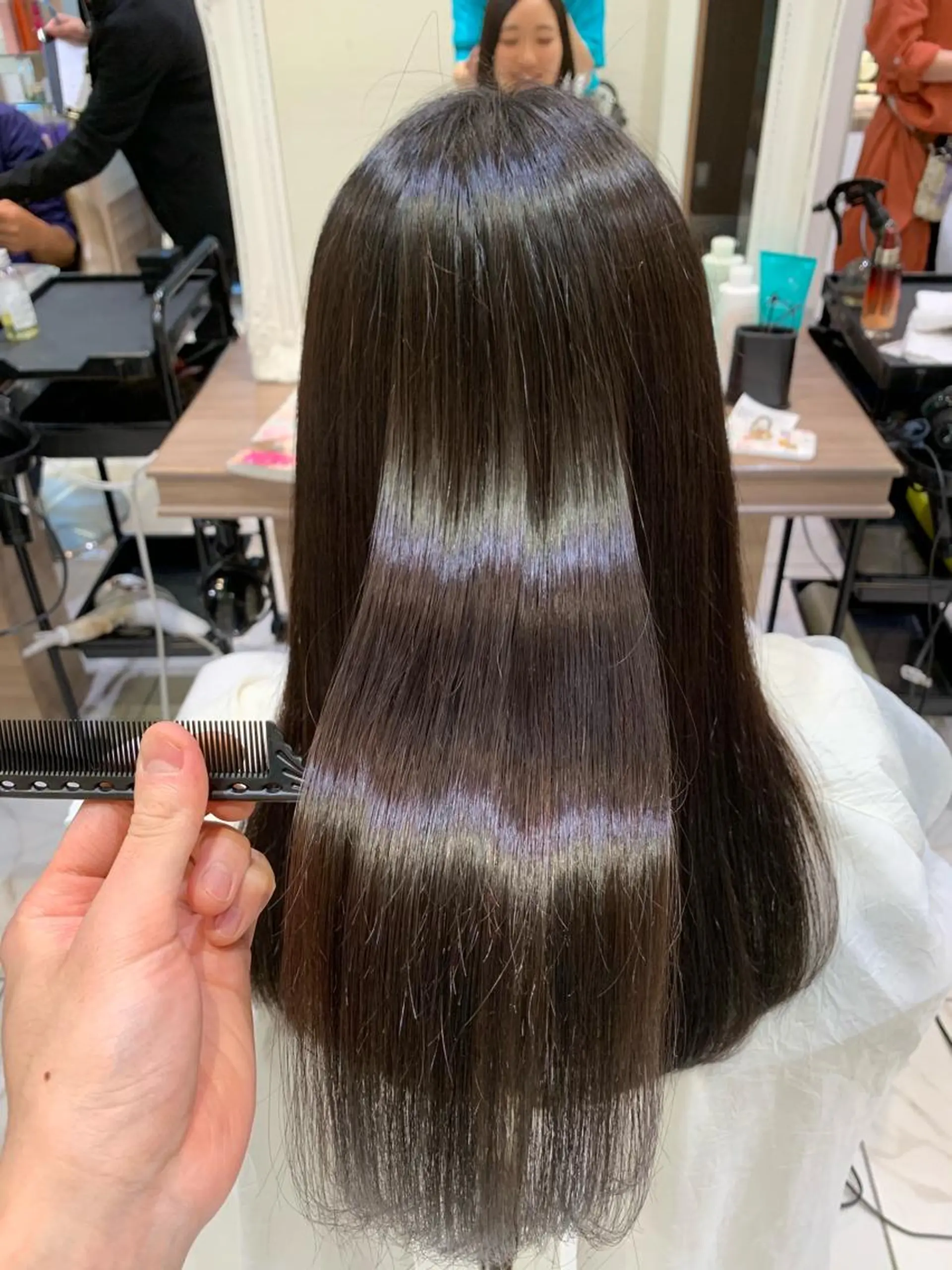 ロング 【メンズ縮毛矯正】 田中秀斗のヘアスタイル