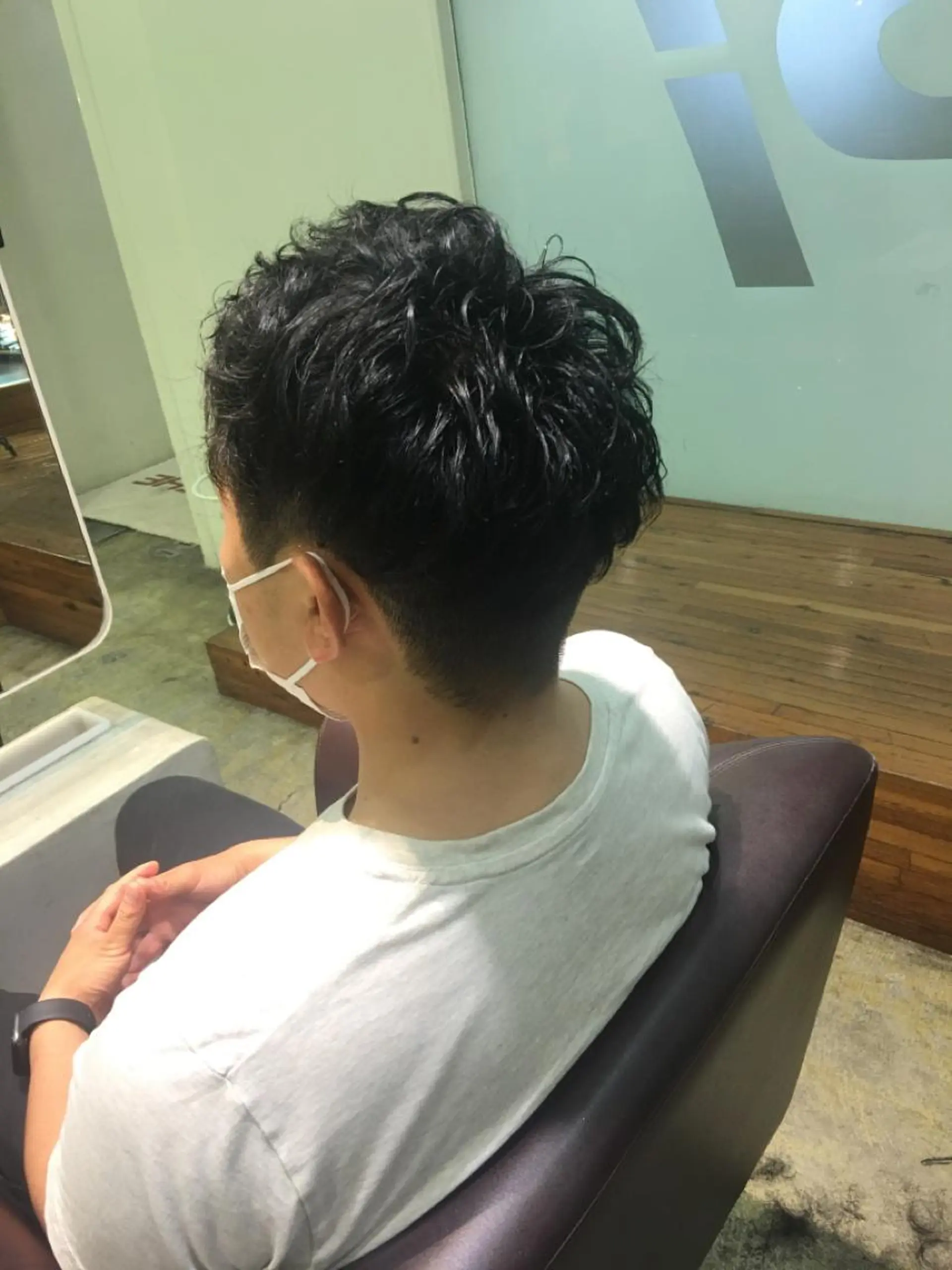 ショート パーマ メンズ 中村 碧のヘアスタイル