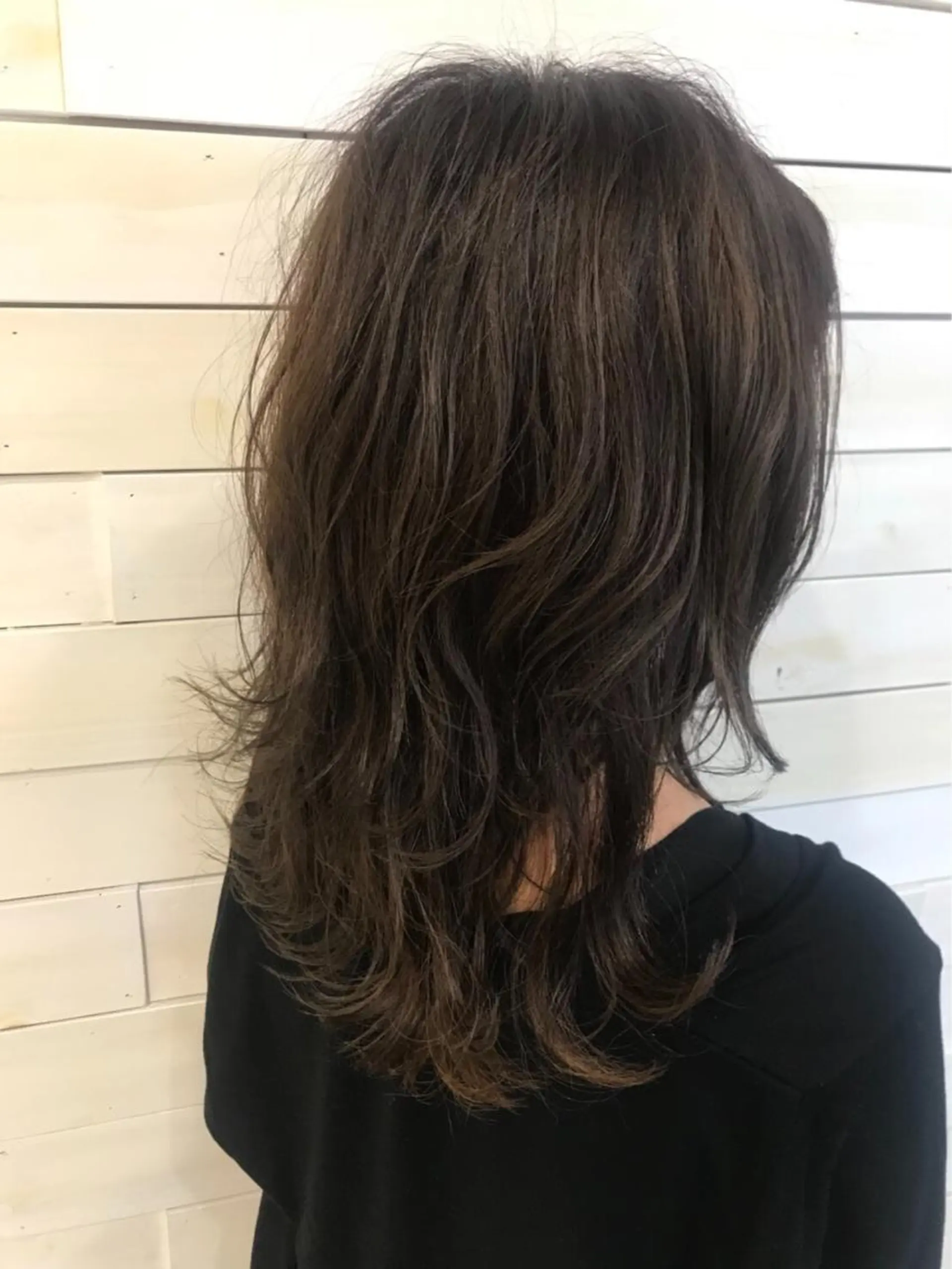 セミロング カラー ハイライトカラー ハイライト ヘアカラー 黒田瀬奈/ボブ まろやかベージュのその他イメージ