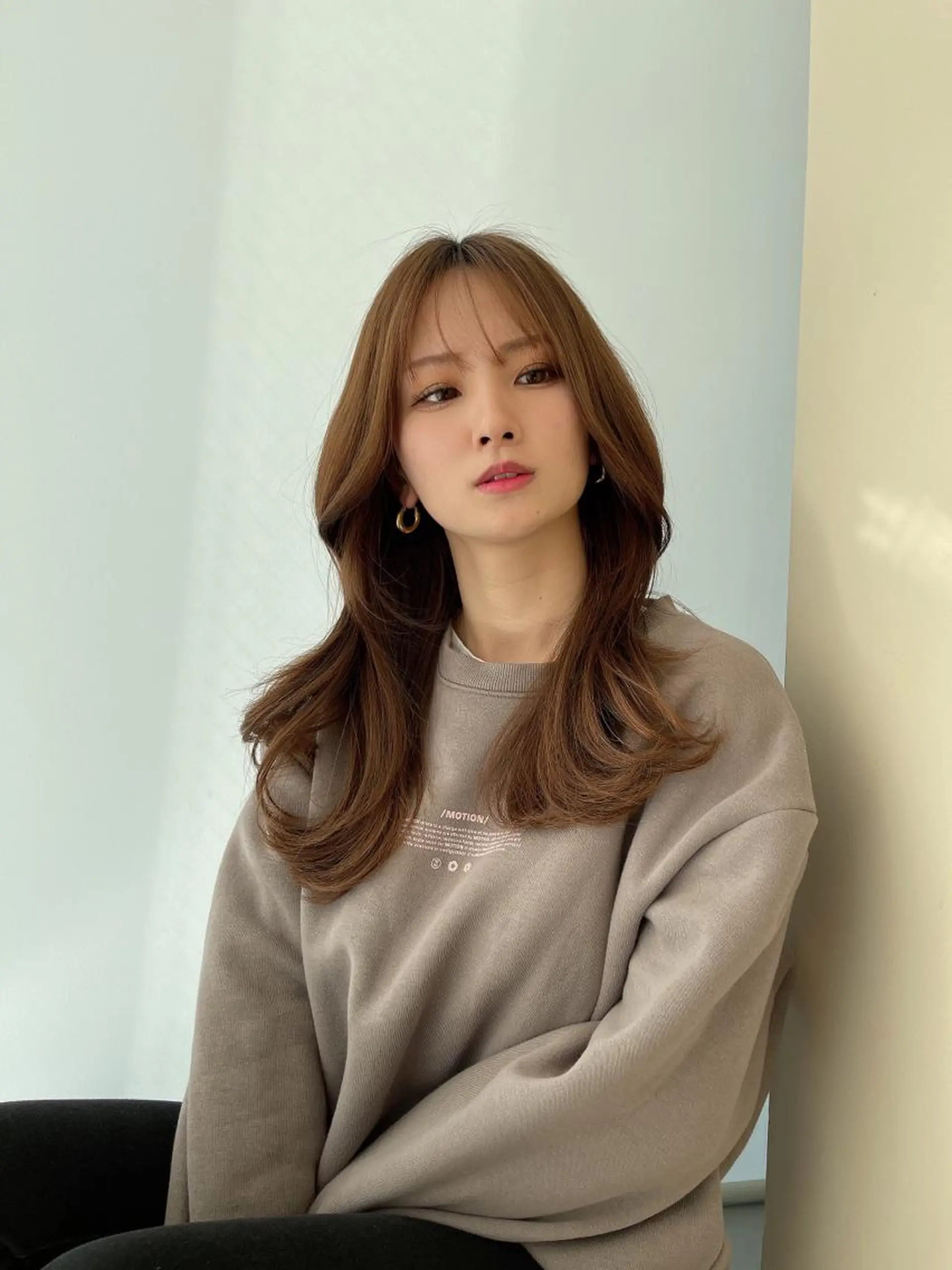 ロング カラー くびれヘア 韓国風ヘア レイヤーカット顔周り /アレンジ伊藤彪真のヘアスタイル