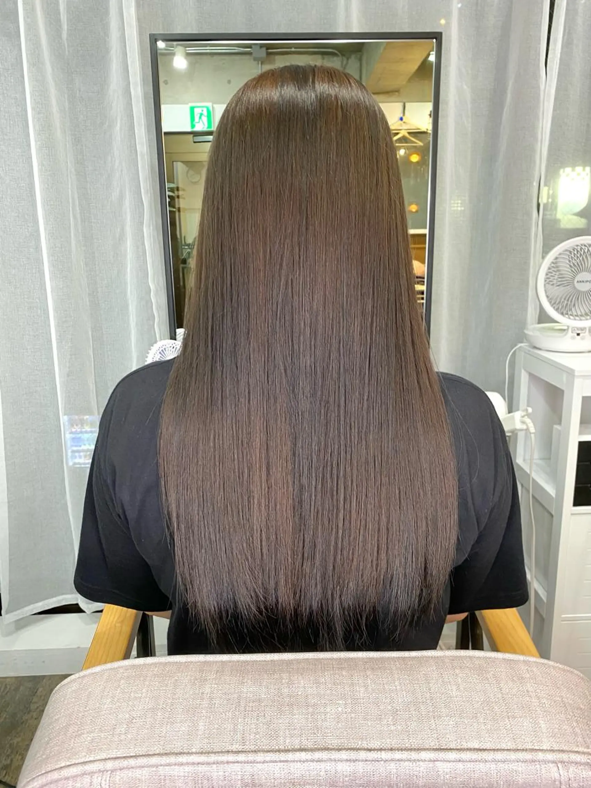 ロング カラー グレージュ 髪質改善 トリートメント 統括マネージャー/ 髪のドクター/前原悟のヘアスタイル