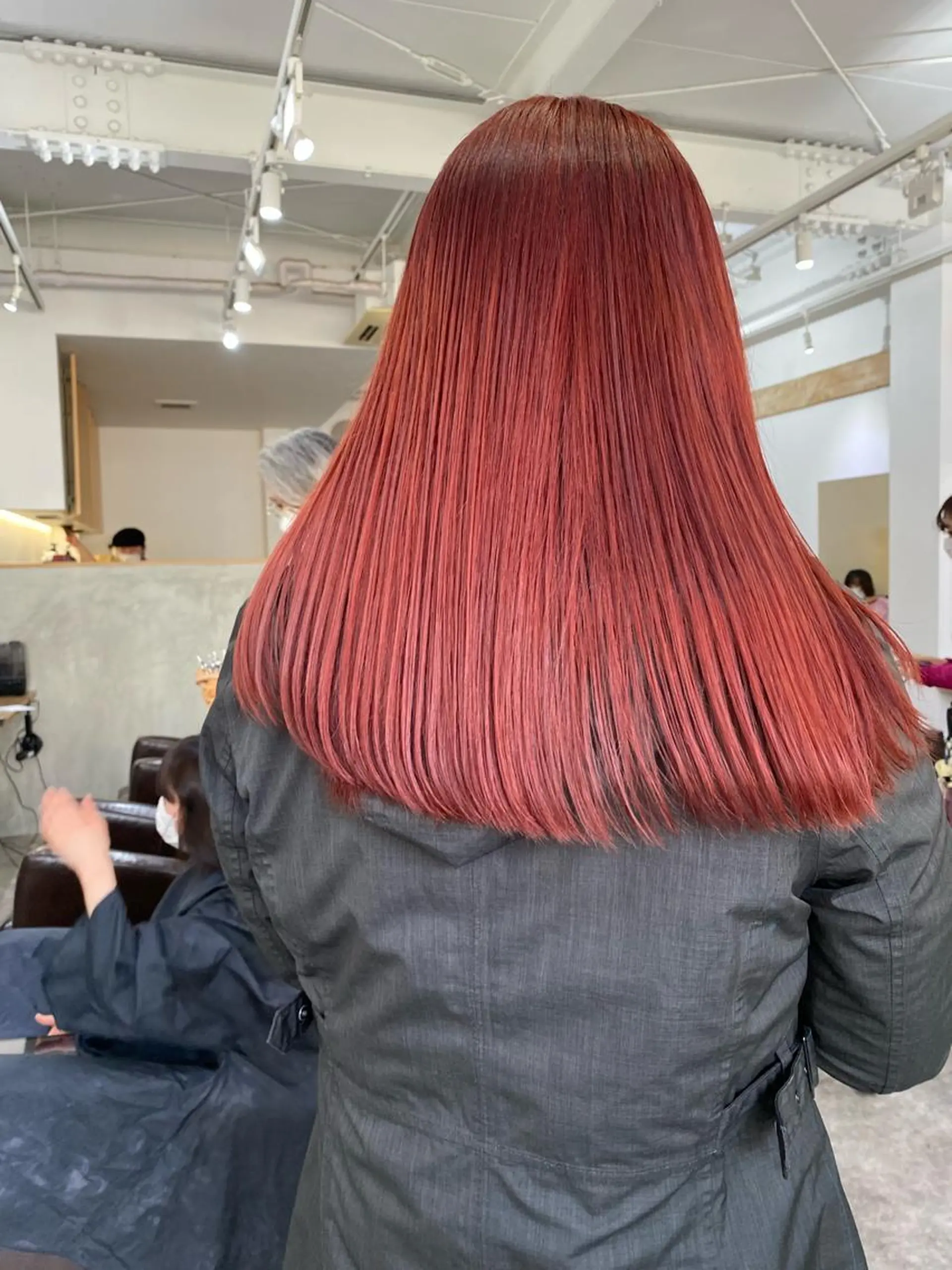 セミロング カット ヘアカラー トリートメント 森貴裕/ベージュ/ パーマ/オリーブのヘアスタイル