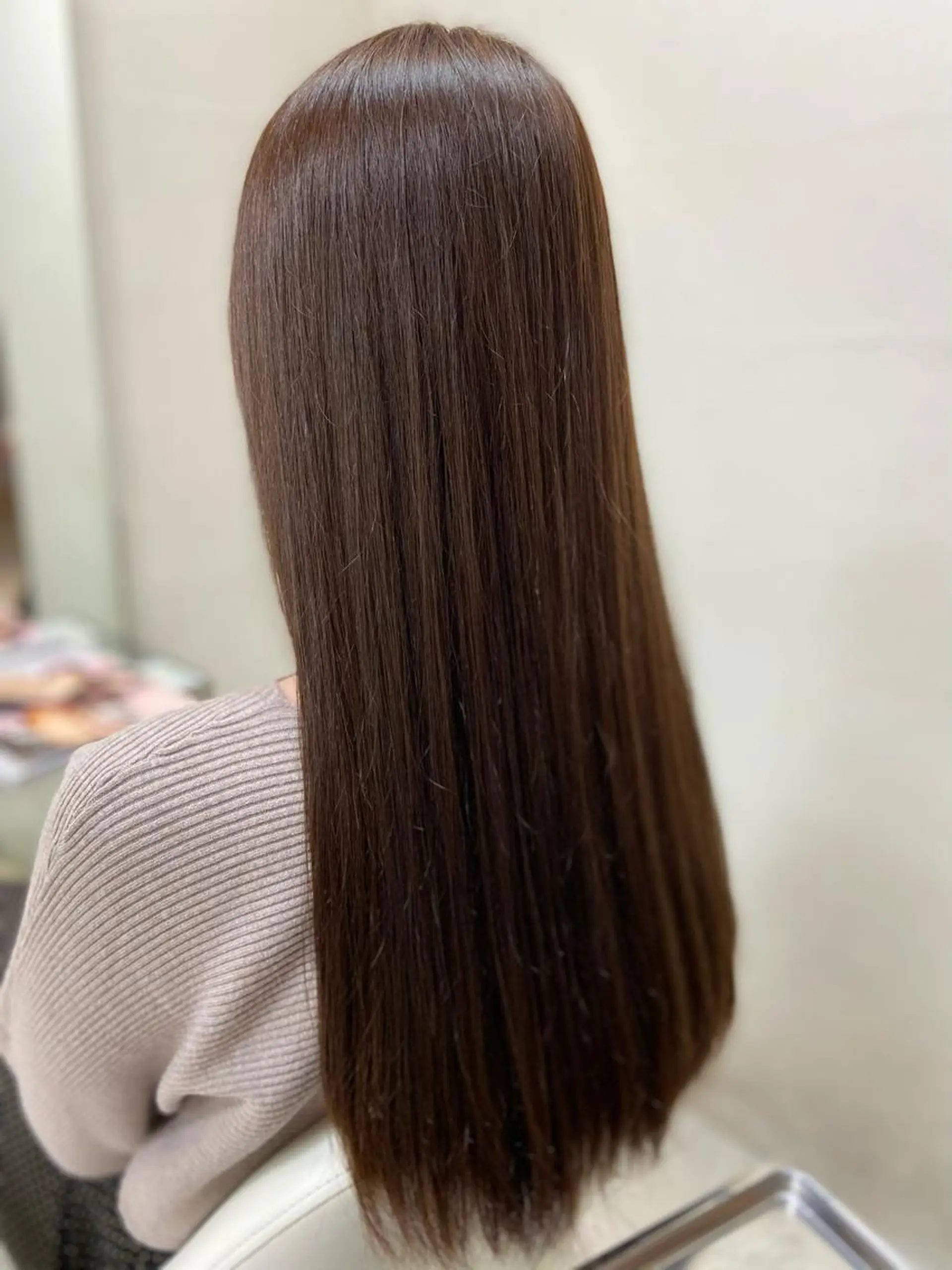 ロング カラー ブラウンカラー ダークブラウン ヘアカラー トリートメント 菊地 美憂のヘアスタイル