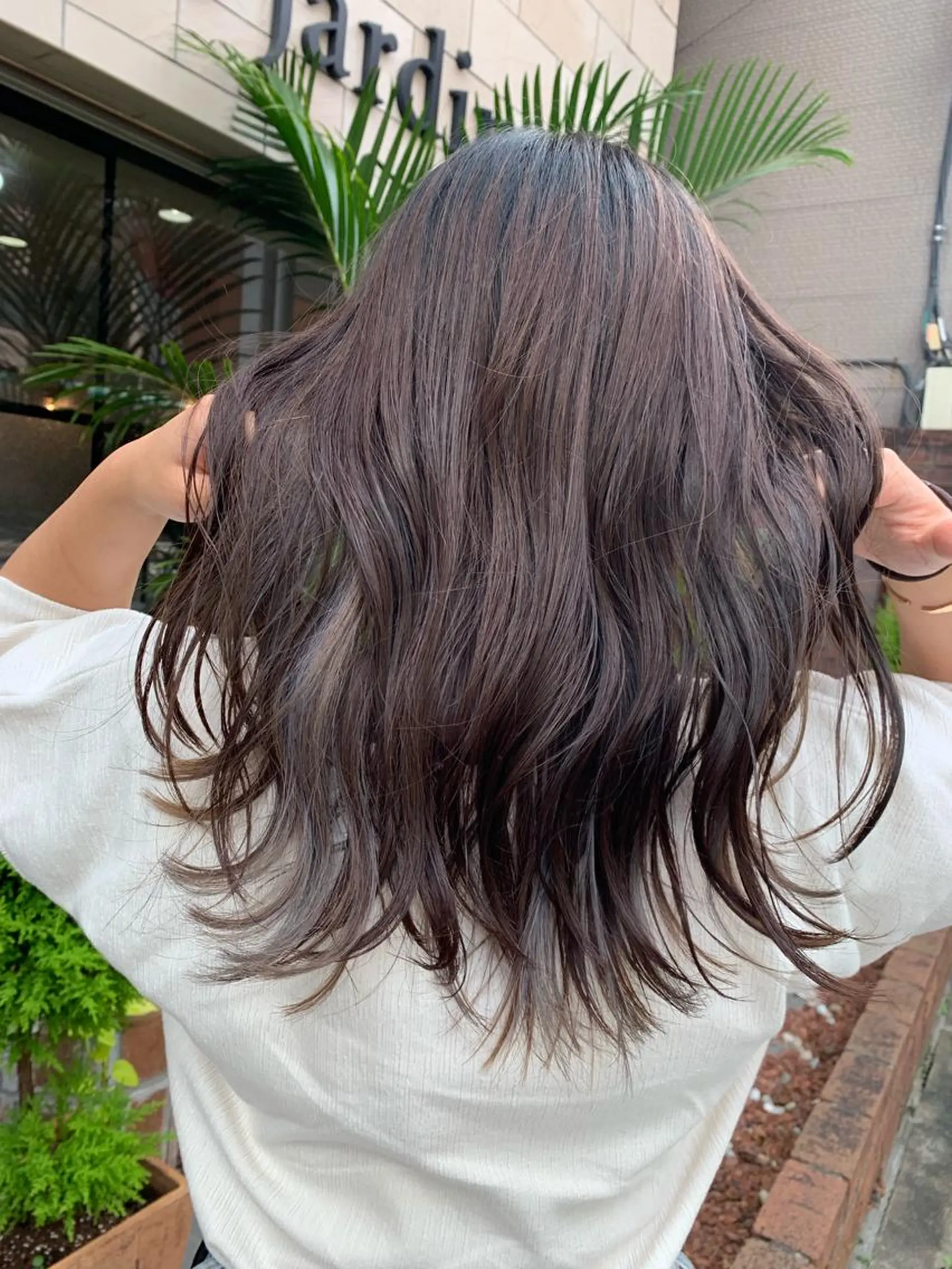 ロング カラー グレージュ インナーカラー カット ヘアカラー SHIAN 八王子👼鬼塚さやかのヘアスタイル