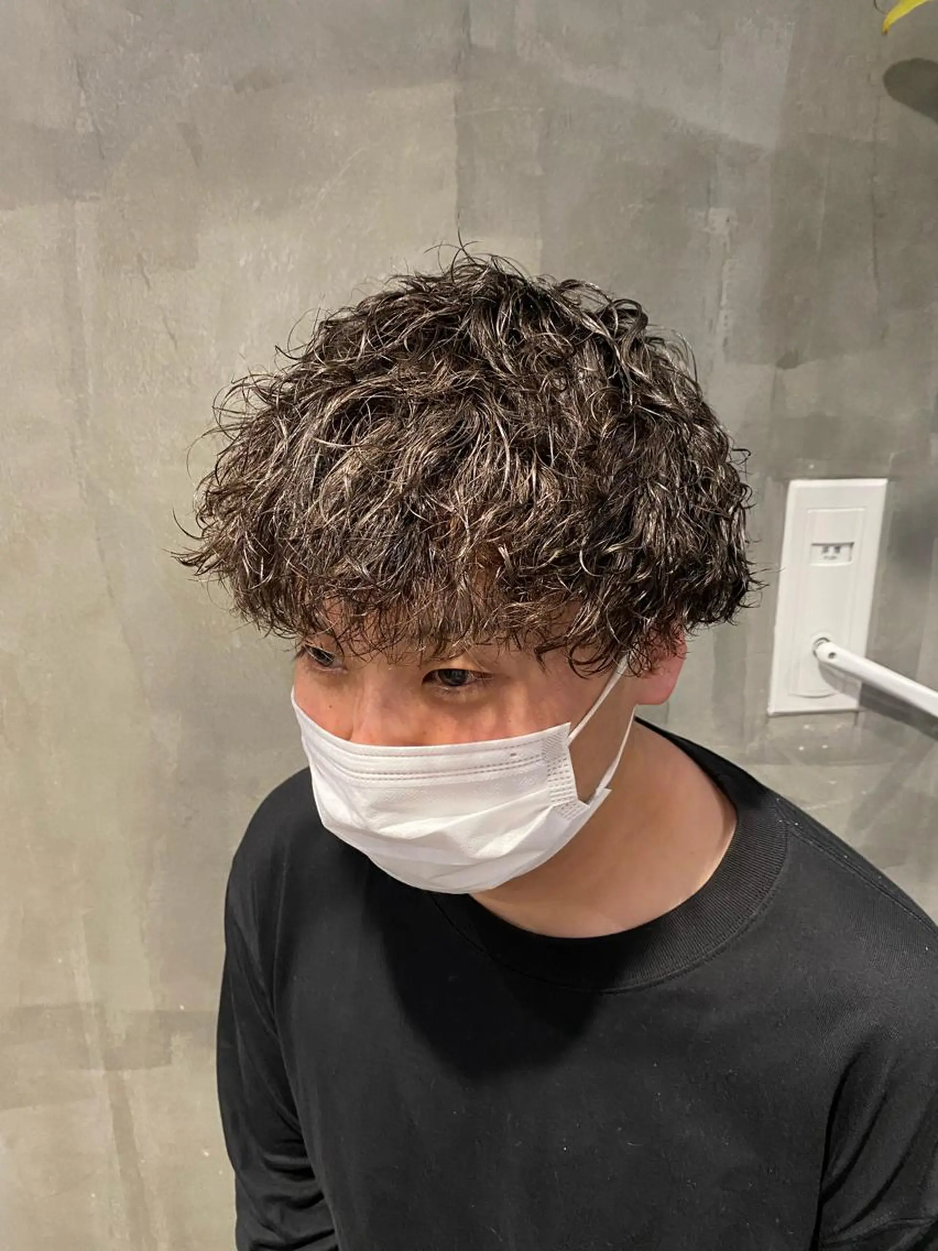 ショート パーマ メンズ Agu hair lore沼館店所属・八戸パーマ/メンズパ ーマ/シンゴ。のヘアスタイル