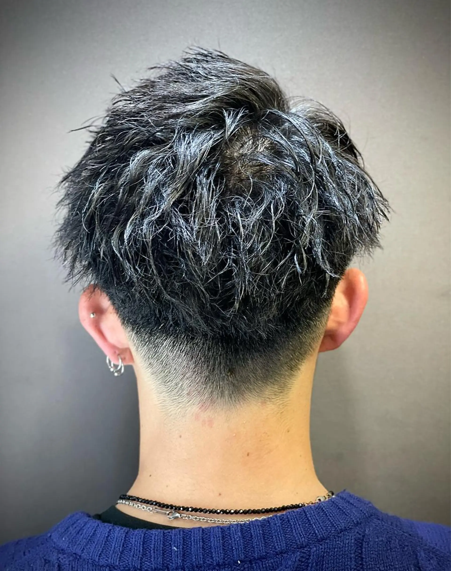 ショート パーマ メンズ 浅見 天翔のヘアスタイル