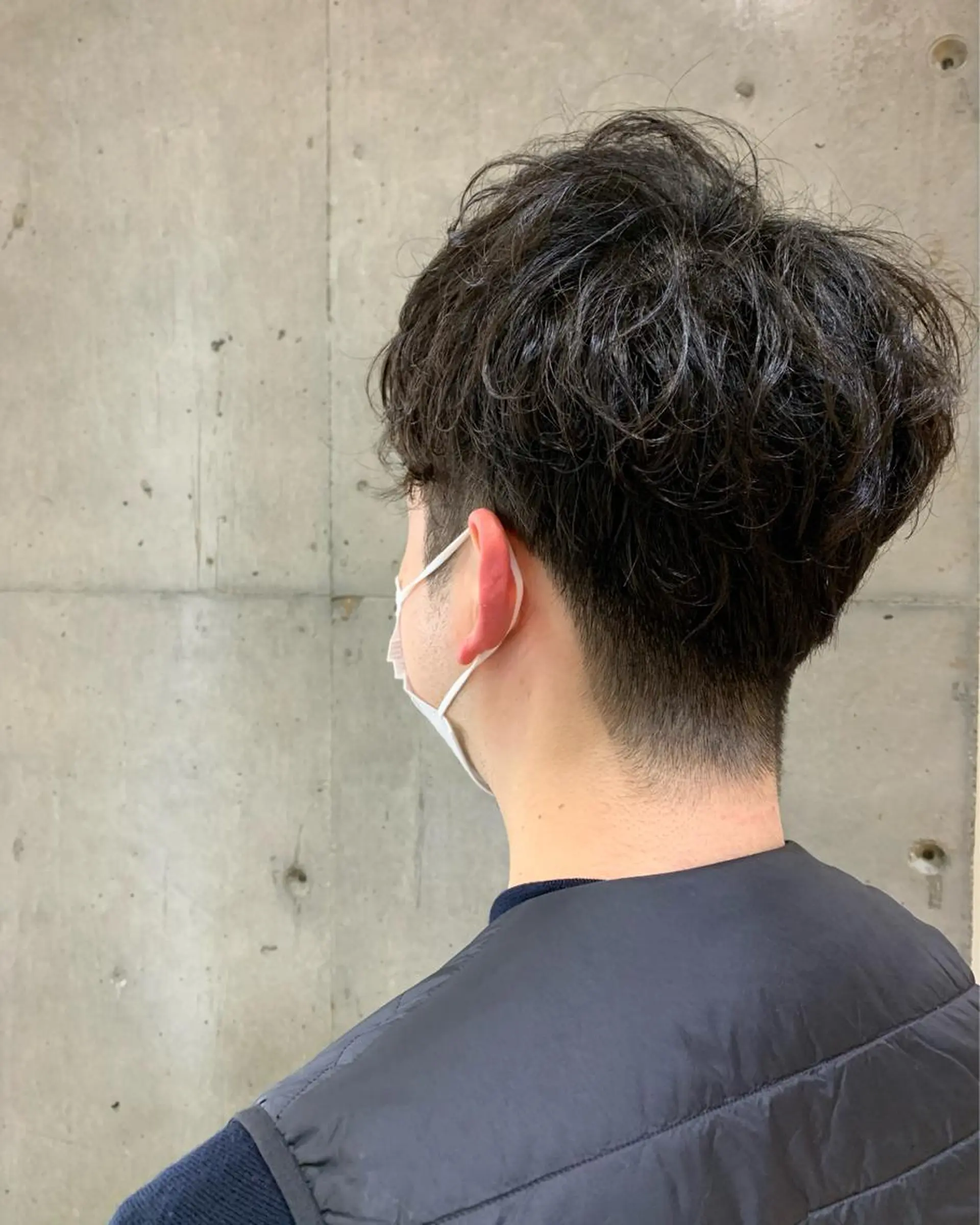 ショート メンズ メンズパーマ 刈り上げ イシダ /レイヤーカット募集のヘアスタイル