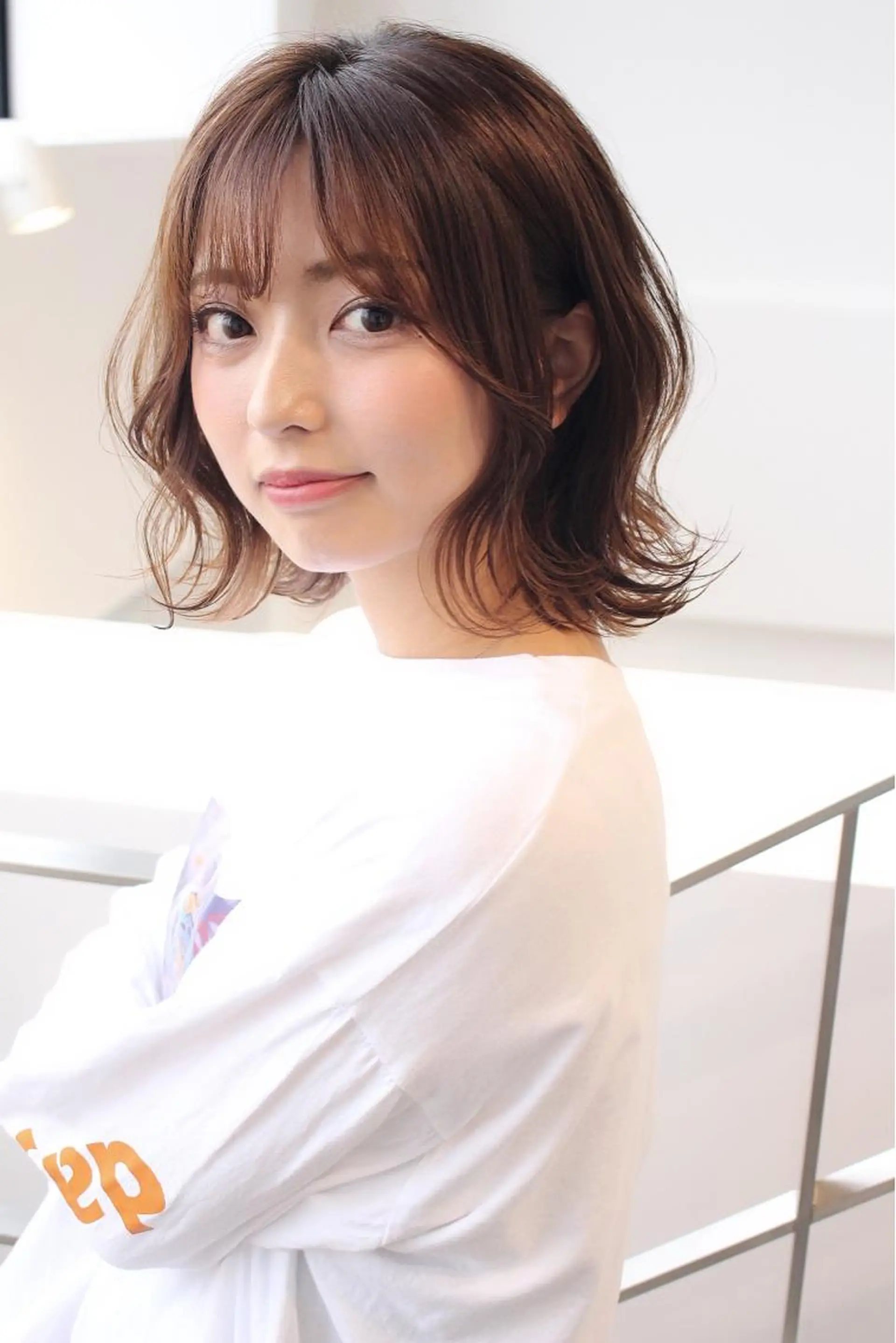 ミディアム カラー 髪質改善カラー ショートボブ専門のヘアスタイル