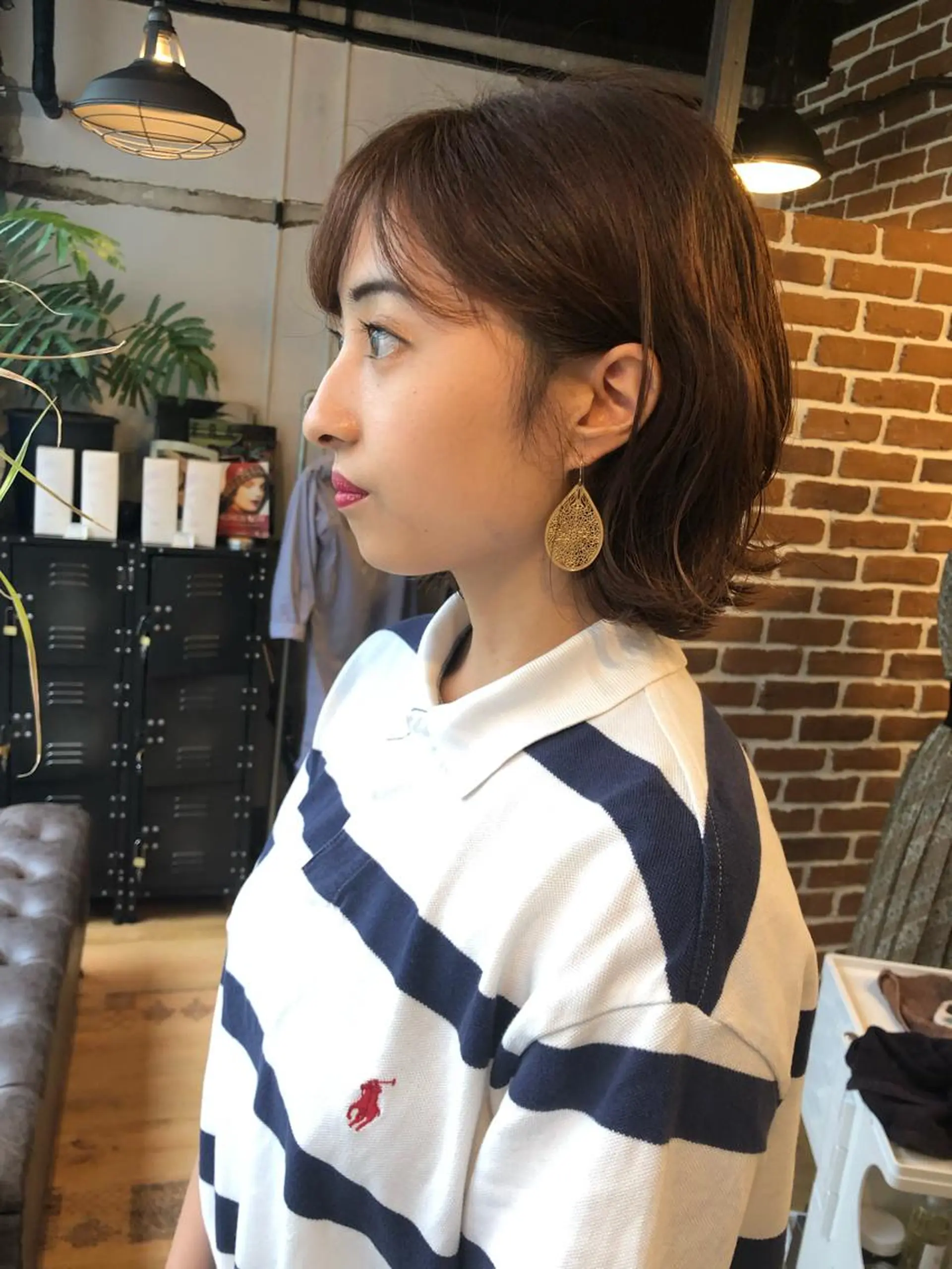 ショート 切りっぱなしボブ ボブ 外国人風カラー ハイライト レイヤーカット また会いたくなる 美容師【KENTA】のヘアスタイル