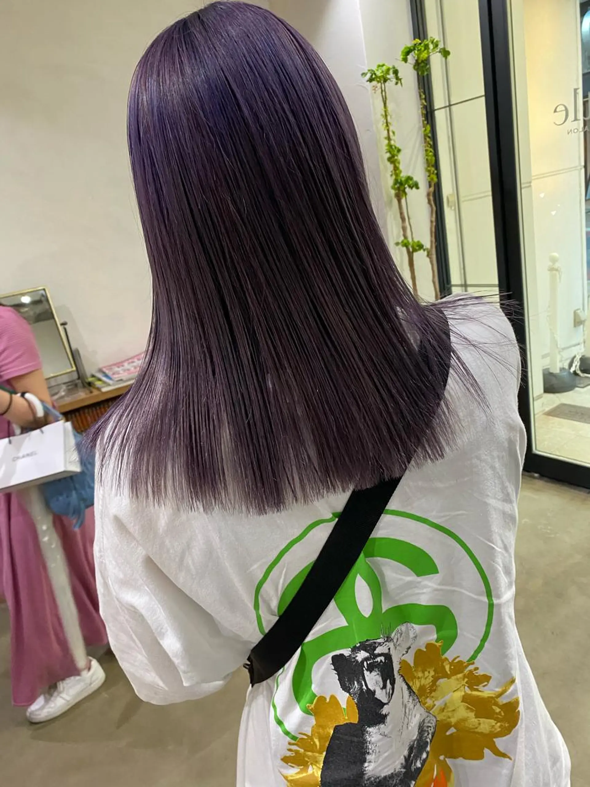 ミディアム カラー パープルカラー 広島/ボブ/レイヤー 🌿‬wakabaのヘアスタイル