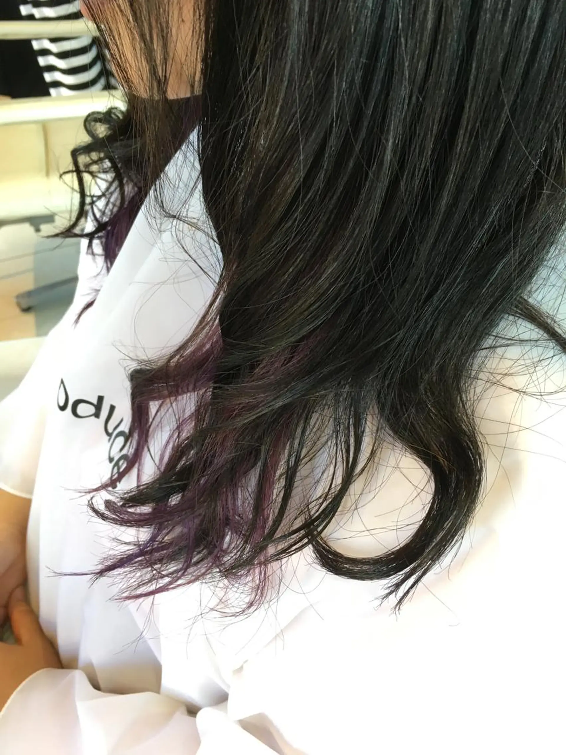 セミロング カラー ヘアアレンジ カット トリートメント 白髪ぼかしハイライト 柳川拓哉のヘアスタイル