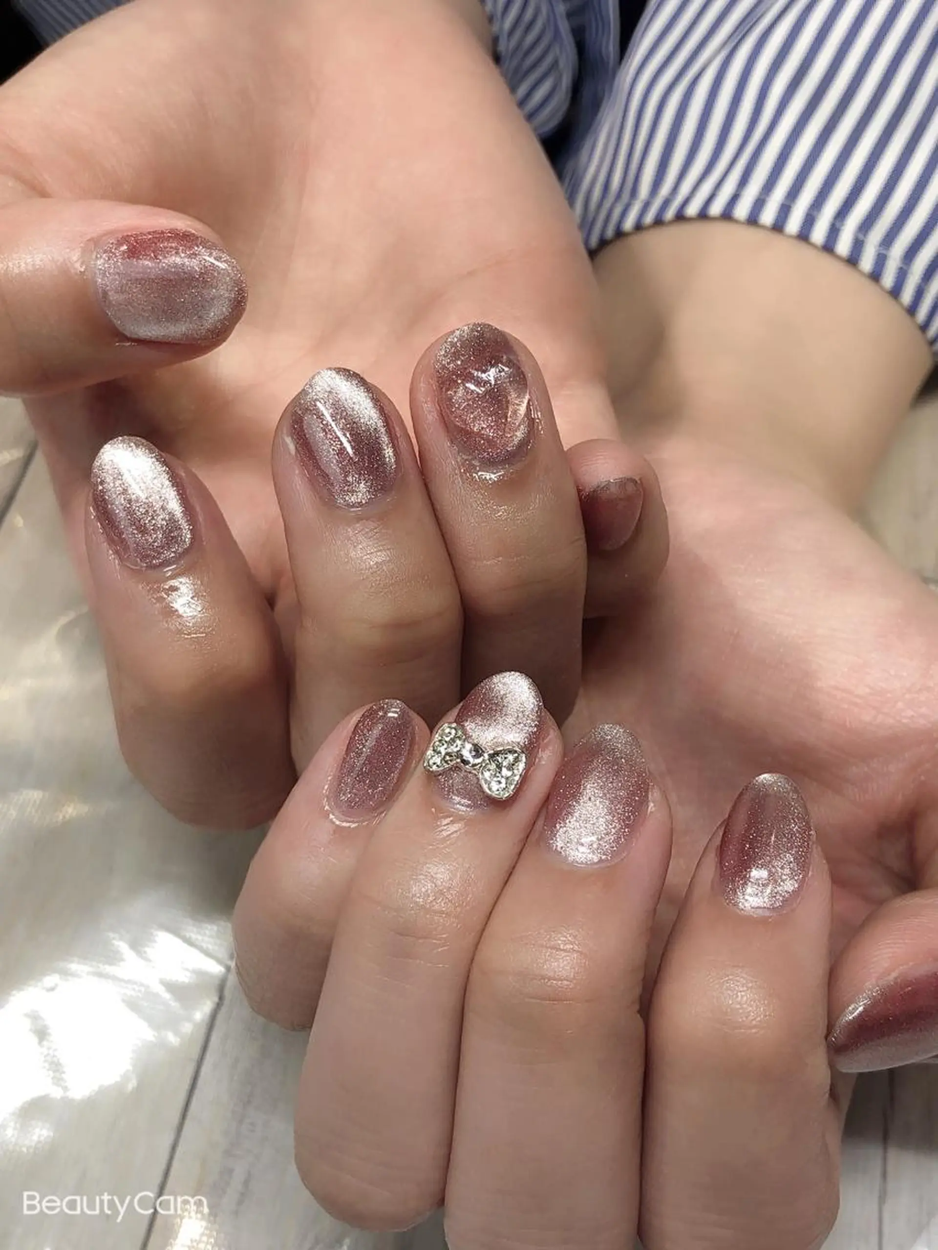 ネイル マグネットネイル マグネットワンカラー ワンカラーネイル 💎Guarendo💎錦糸町店所属・✨アン ミユ✨のネイルデザイン