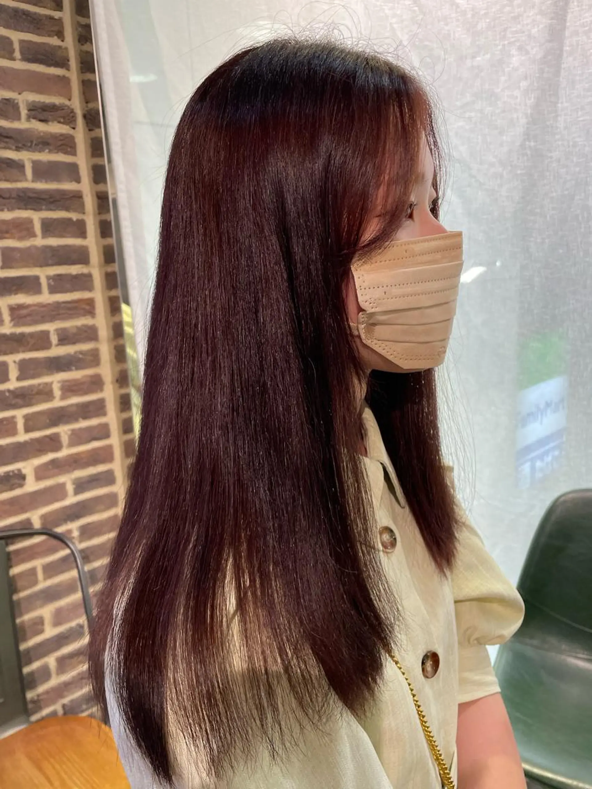 ロング カラー ブラウンカラー ハイトーンカラー ピンクカラー ピンクブラウン 学生 🦋sana🦋 似合わせカット✁のヘアスタイル