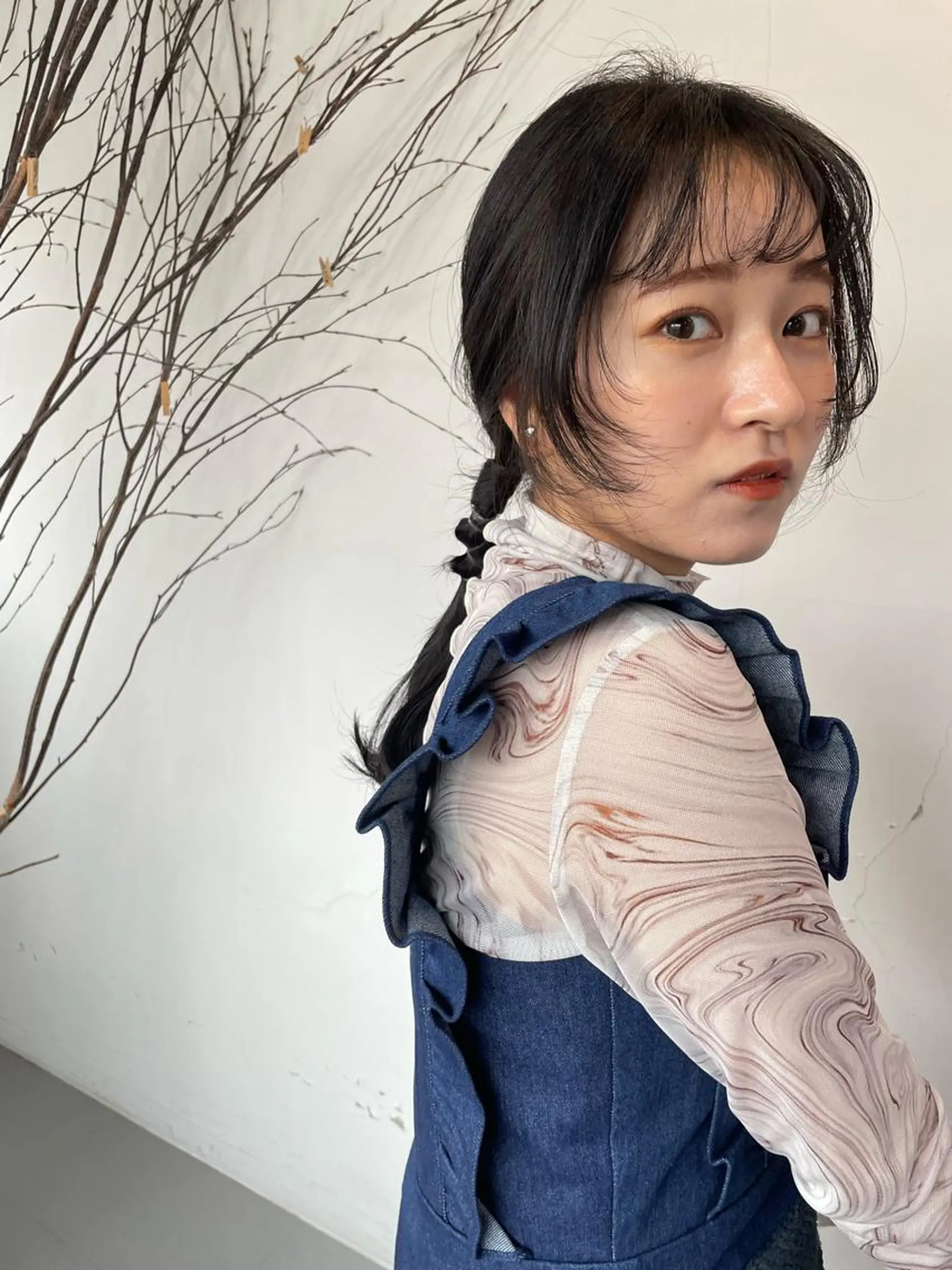 ロング ヘアアレンジ silo所属・silo MOKA 顔周りカット🦦のヘアスタイル