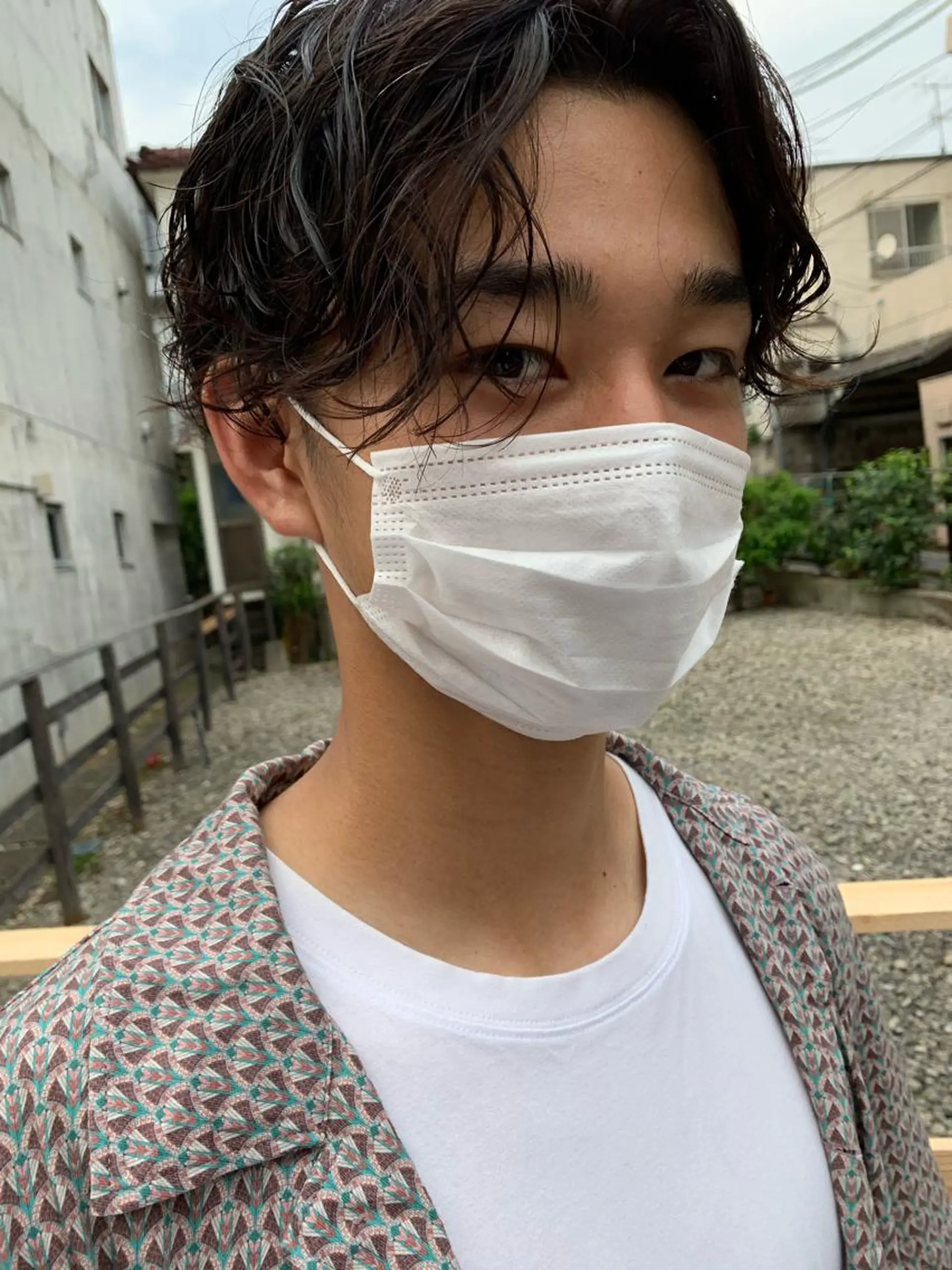 ショート カラー パーマ ヘアアレンジ メンズ メンズパーマ カット パーマ トリートメント パーマ/透明感カラー /ボブ/吉田一生のヘアスタイル