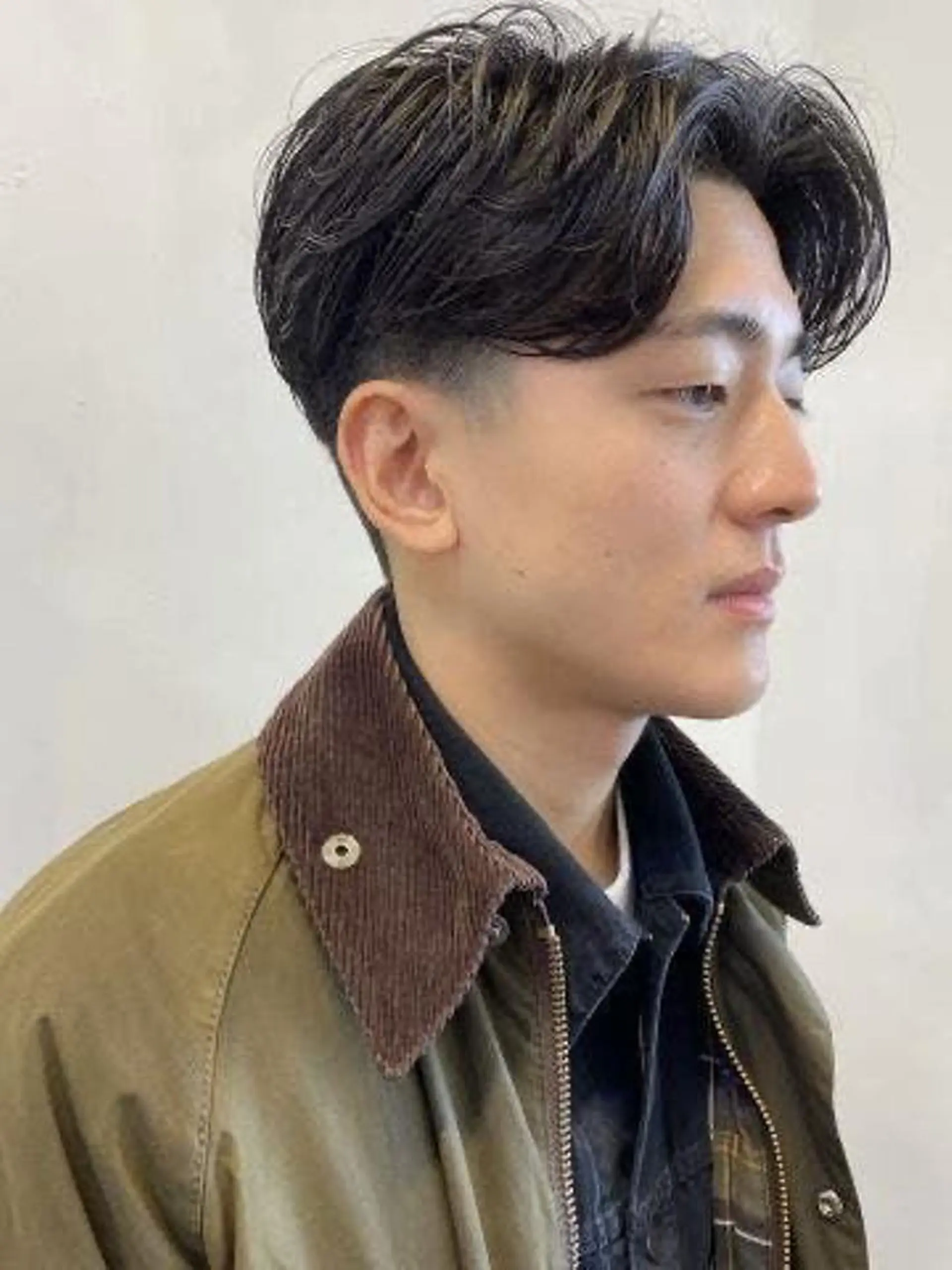 パーマ メンズ メンズパーマ RIN／韓国ヘア レイヤーカットのヘアスタイル