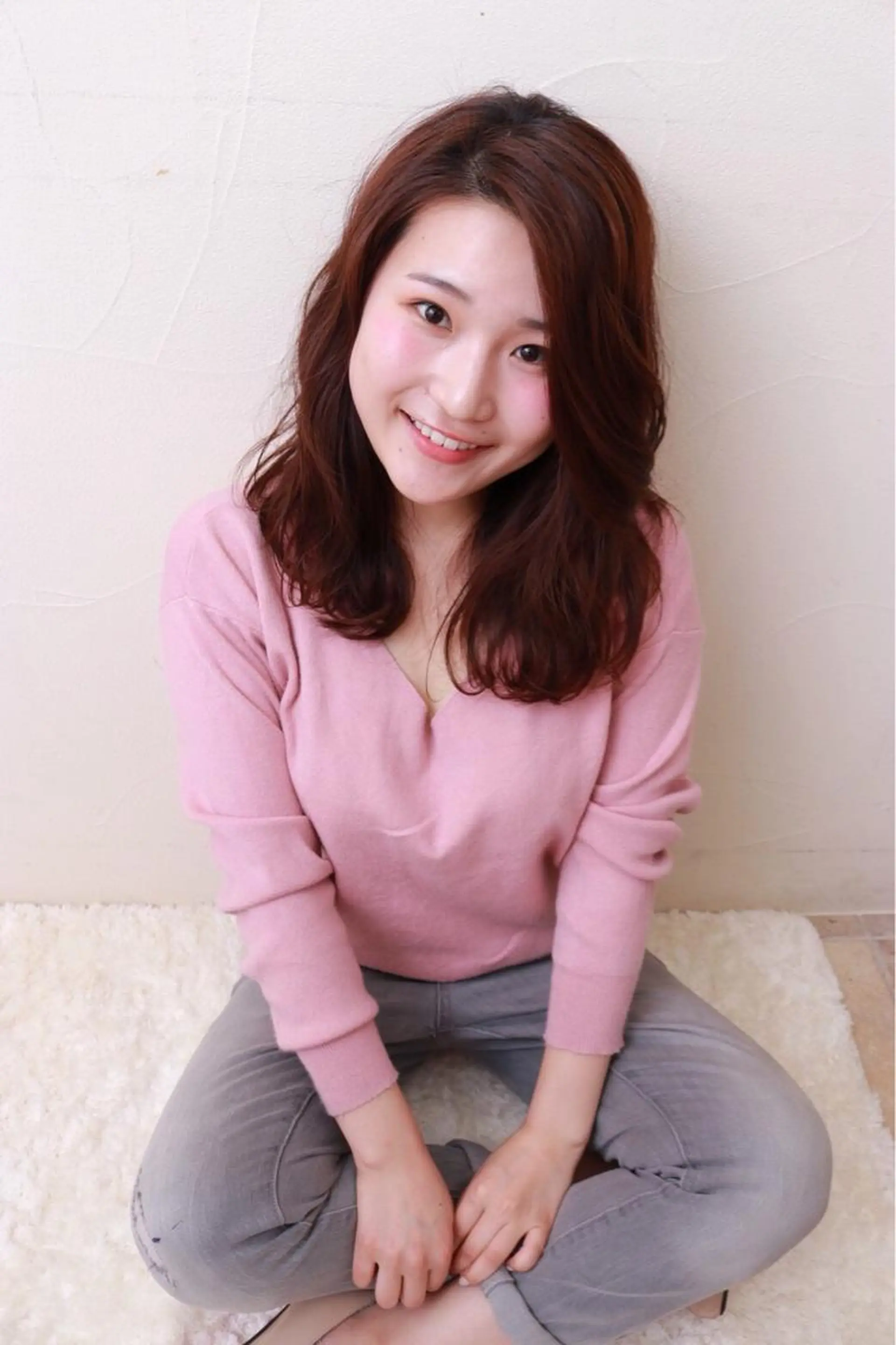 セミロング 透明感カラー・ 髪質改善🩵イケダのヘアスタイル