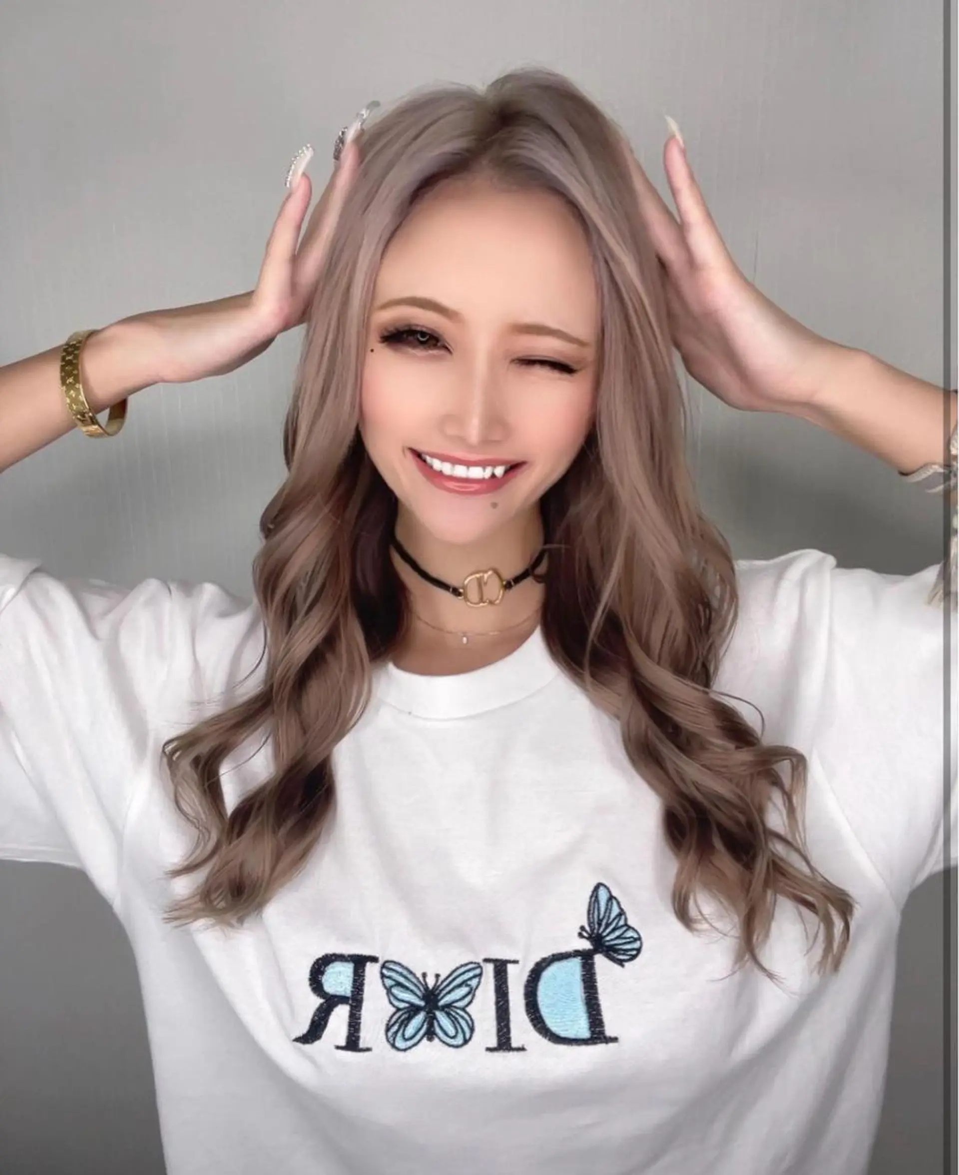 ロング ヘアカラー トリートメント 【Diar】オーナー アキヨシケンタのヘアスタイル