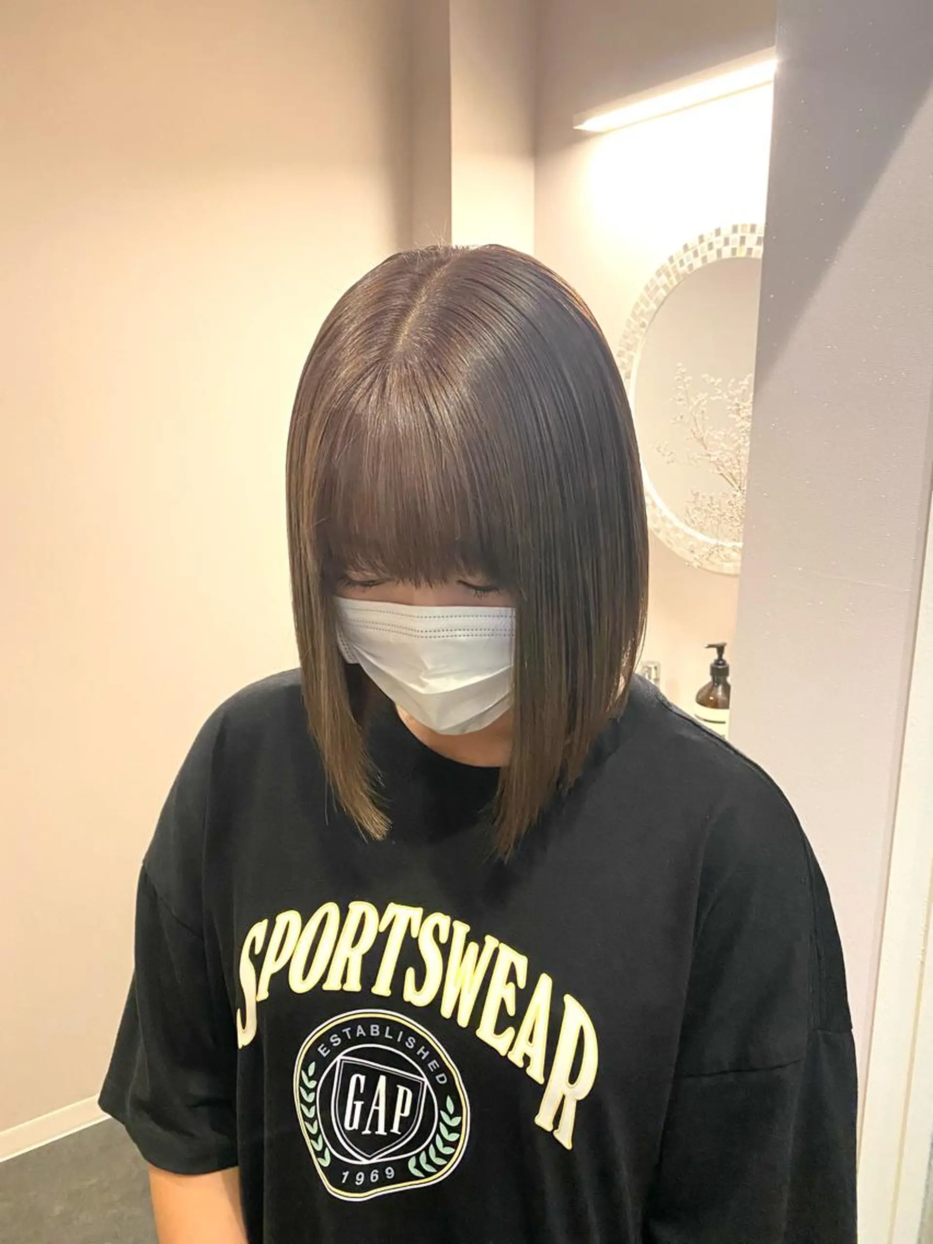 ミディアム カラー chapter問屋町 💘小室明華のヘアスタイル