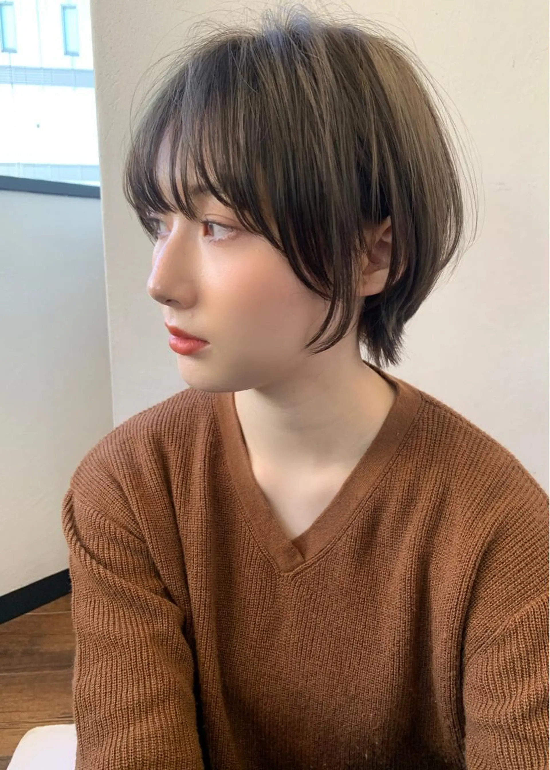 ショート カラー 縮毛矯正/ショート/ レイヤー/畑中正敏のヘアスタイル