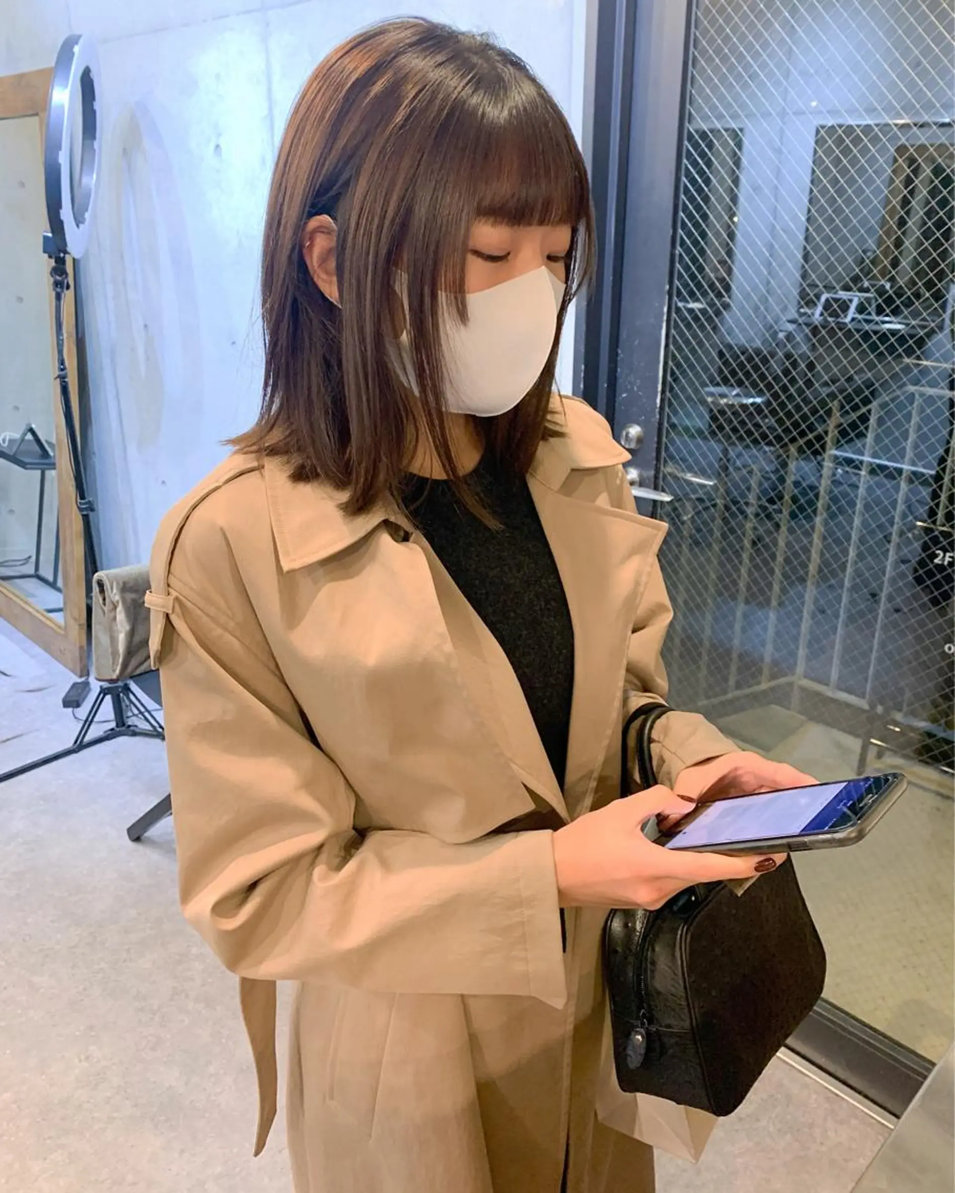 ショート カラー ブラウンカラー ボブ 柔らかブラウン/顔周 りレイヤー♡ユウシのヘアスタイル