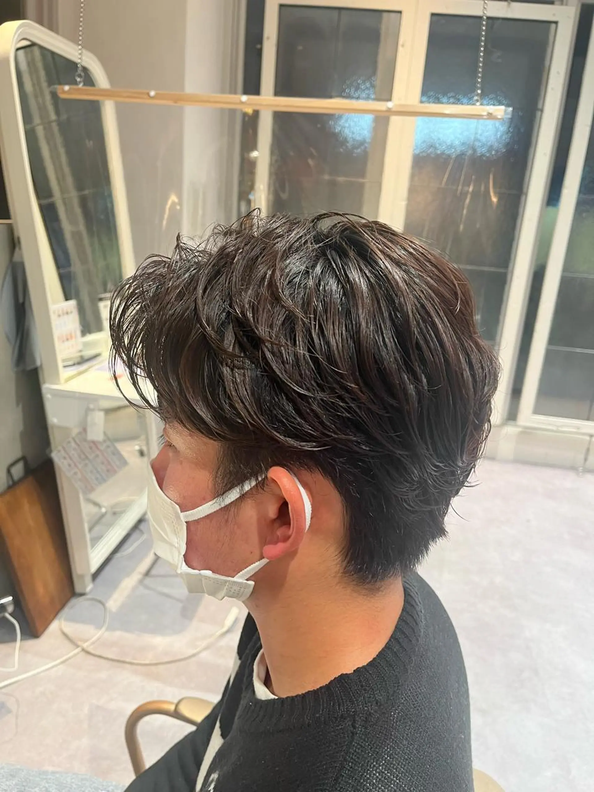 パーマ メンズ 飯田 愛結のヘアスタイル