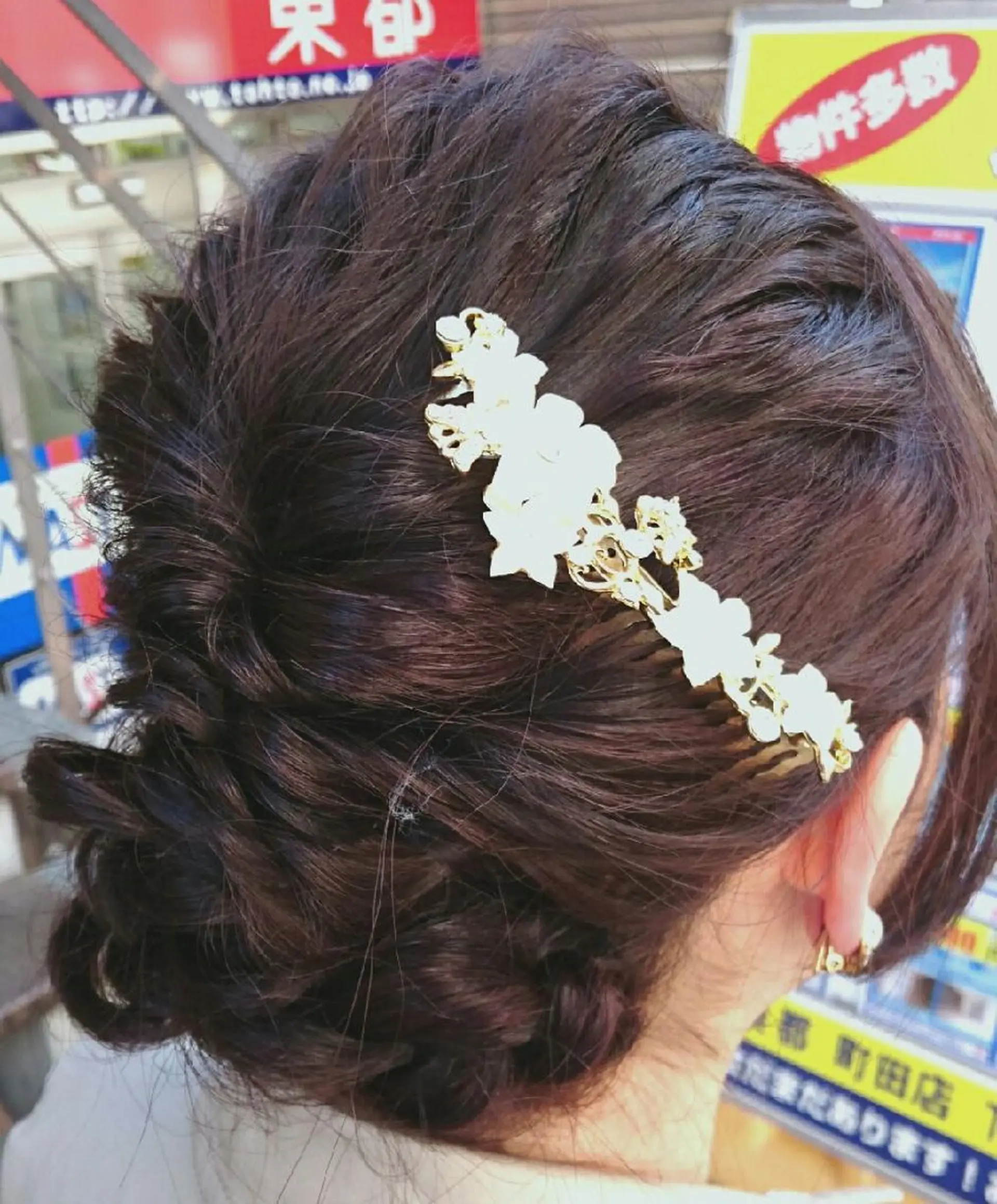 ヘアアレンジ セミロング ヘアセット/髪質改善 /カラー/TADOのヘアスタイル