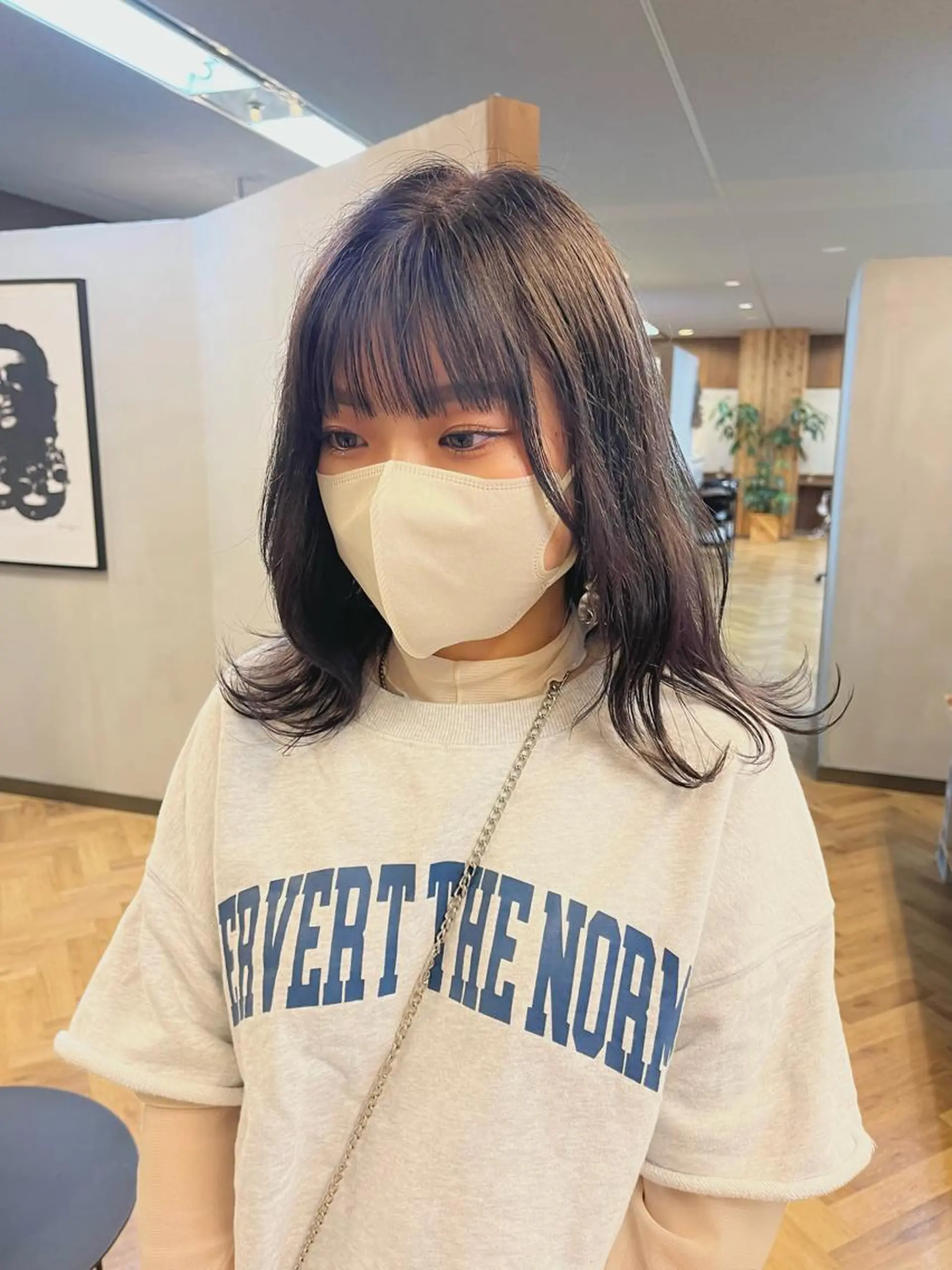 ミディアム カラー esu西梅田所属・ena/ブリーチなし 透明感・レイヤー🎀のヘアスタイル