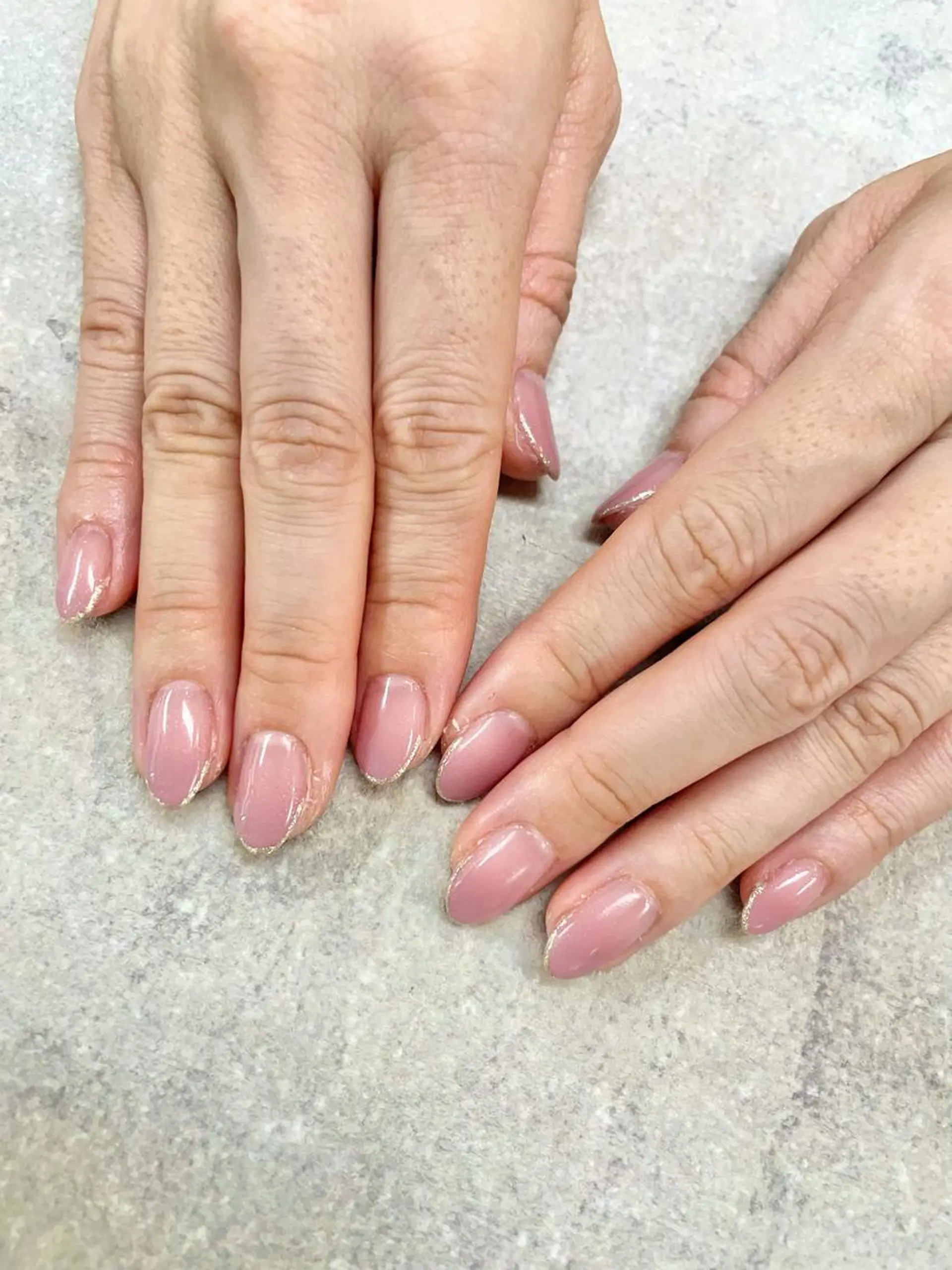 ネイル グラデーション オフィスネイル ピンク ハンドネイル FASTNAIL PLUS 新宿店のネイルデザイン