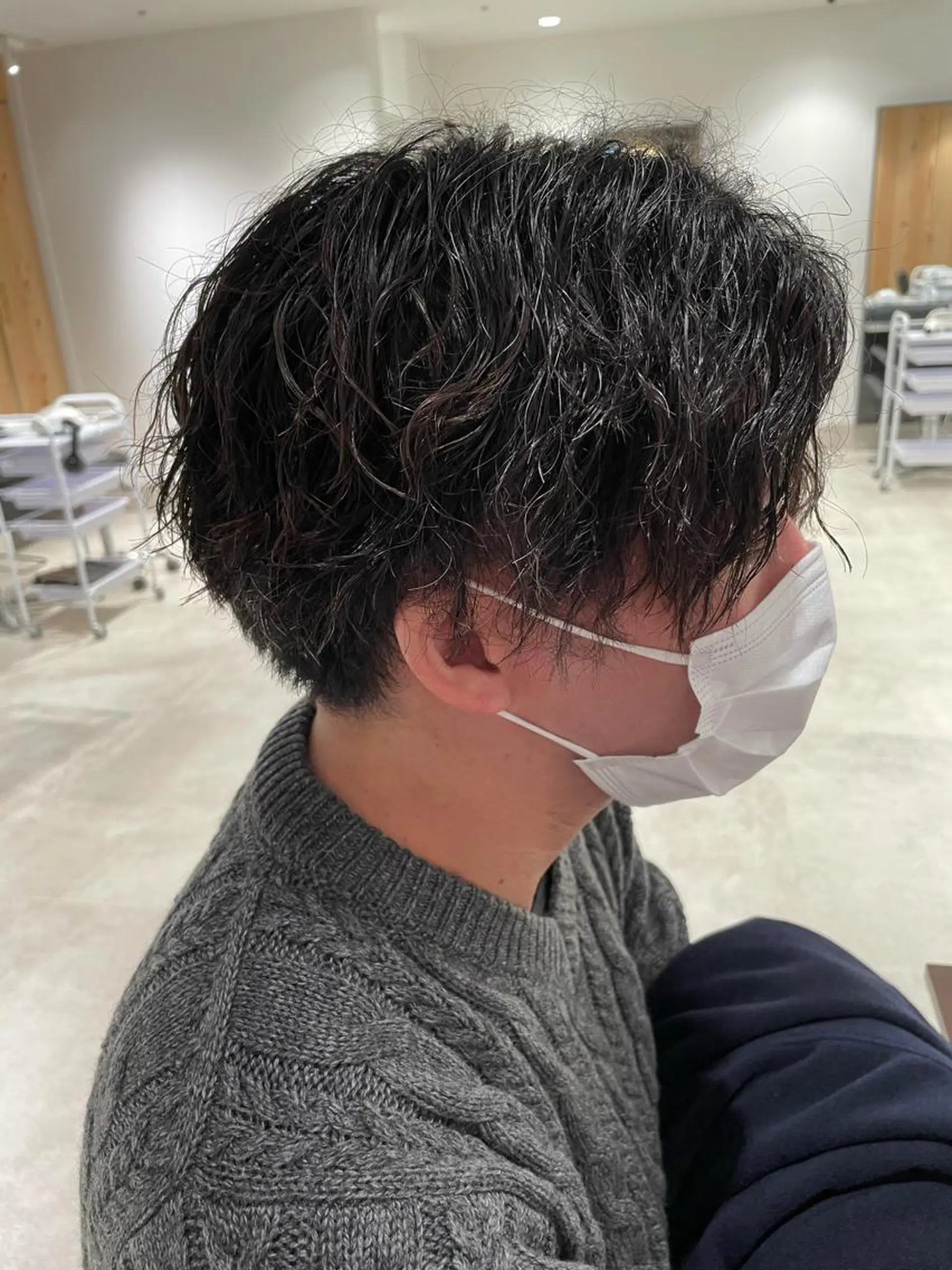 ショート カラー パーマ ヘアアレンジ メンズ パーソナルカラー合わ せたカラー🤍なつみのヘアスタイル