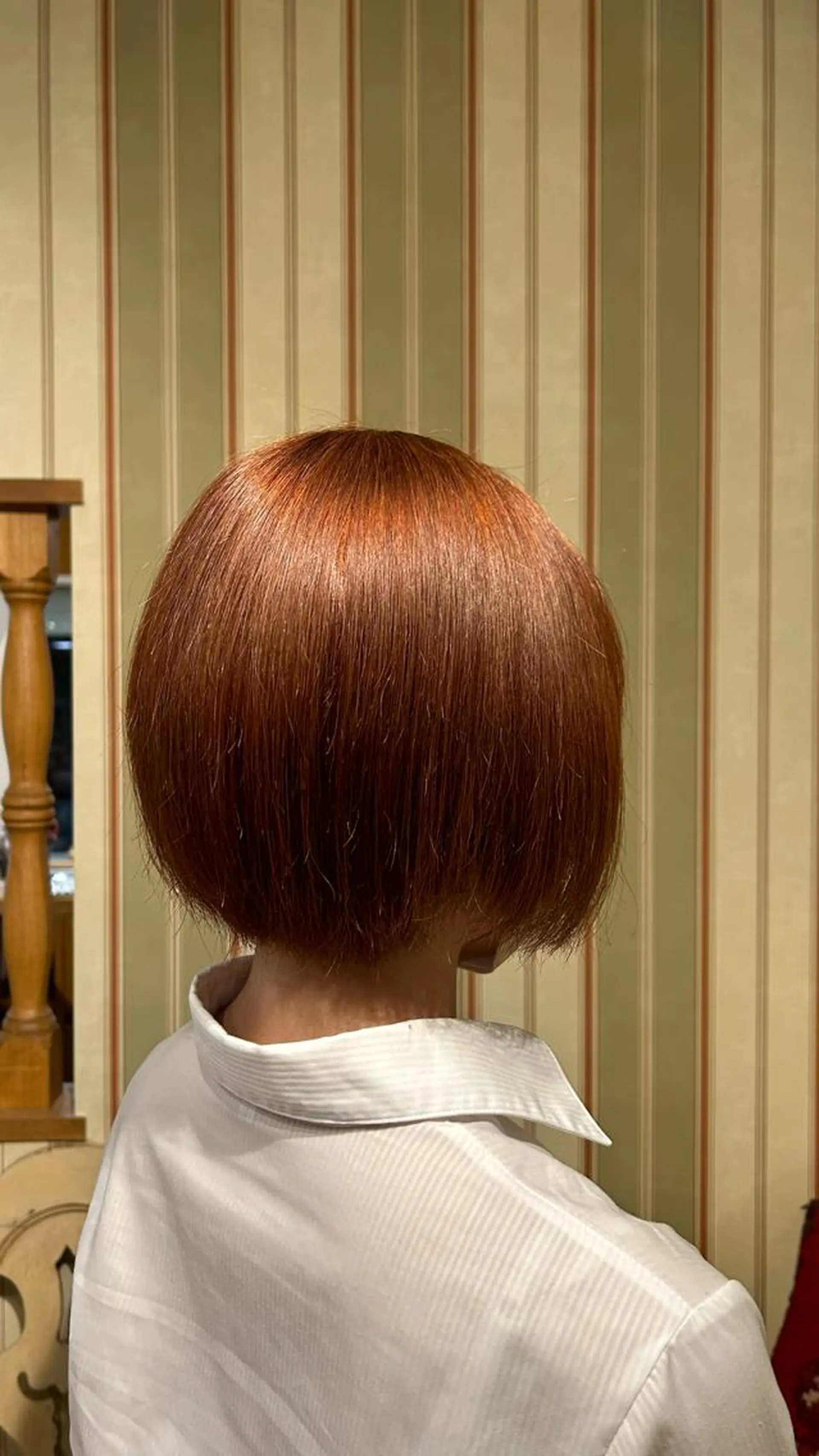 ショート オレンジブラウン 新潟/万代/レイヤー 韓国風/明間未来のヘアスタイル