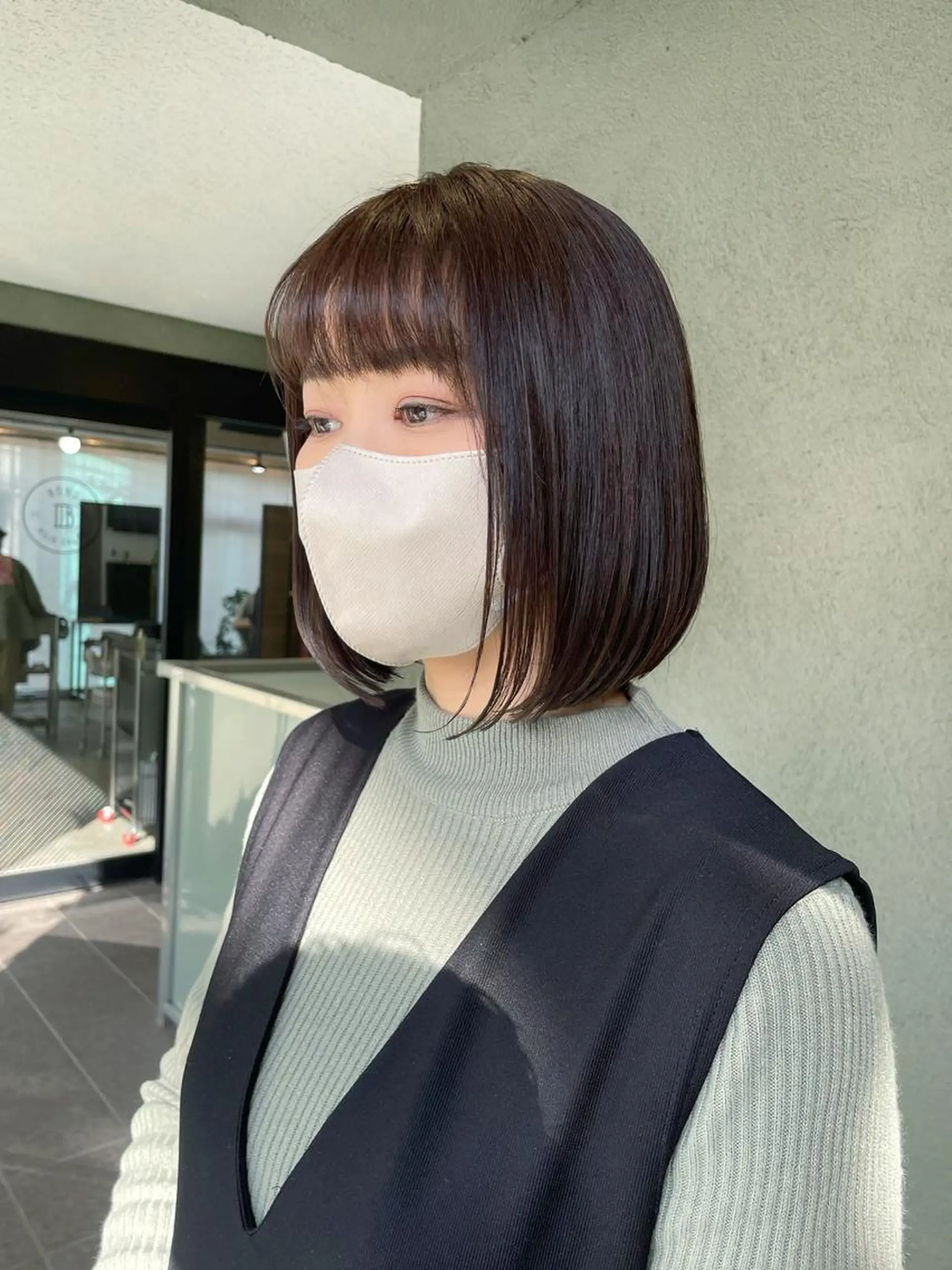 ショート カラー ベージュカラー パープルカラー ボブ カット ヘアカラー トリートメント HIROKI ” stylistのヘアスタイル