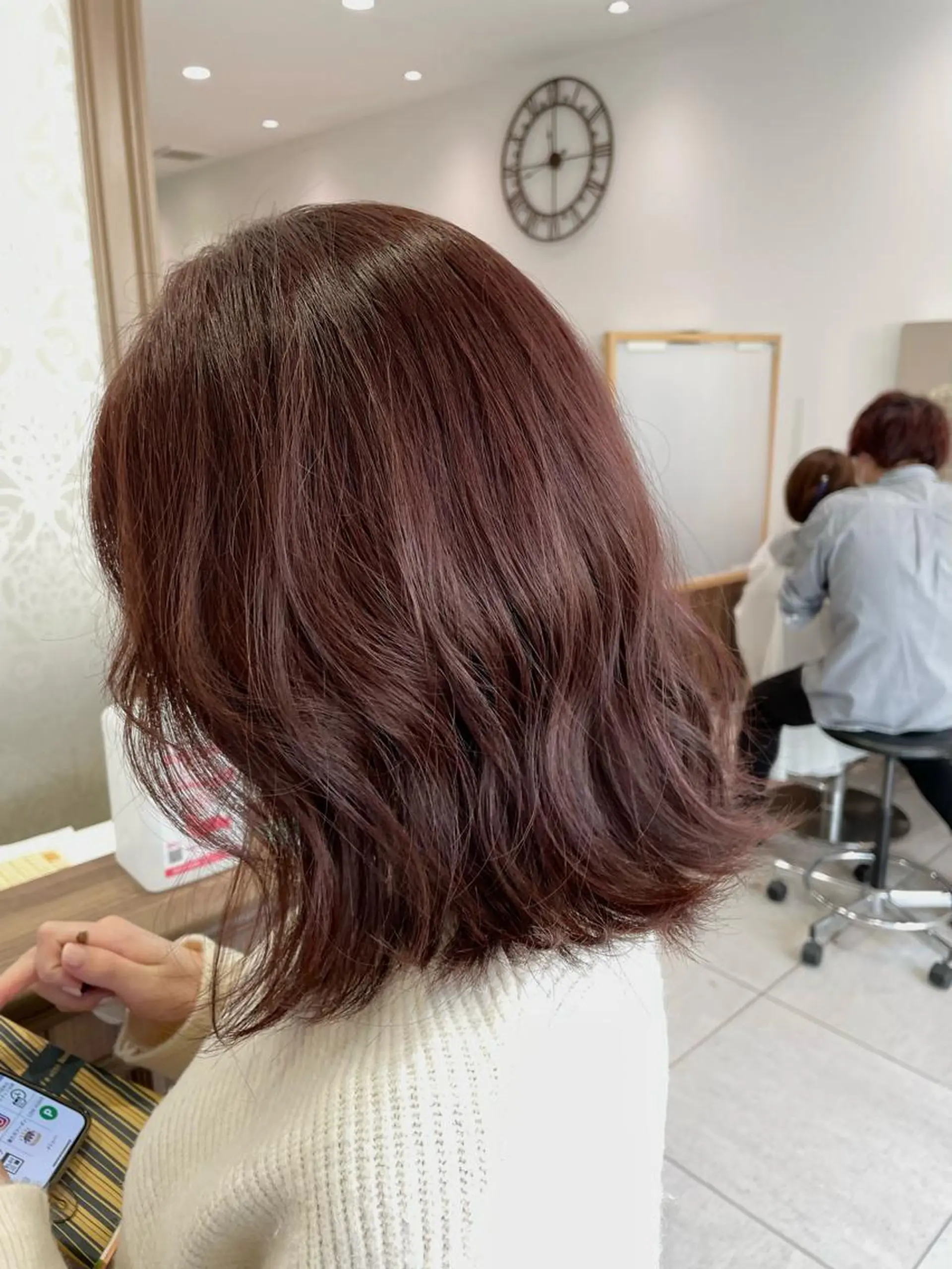 セミロング カラー ヘアカラー トリートメント ナカタケ ユウのヘアスタイル