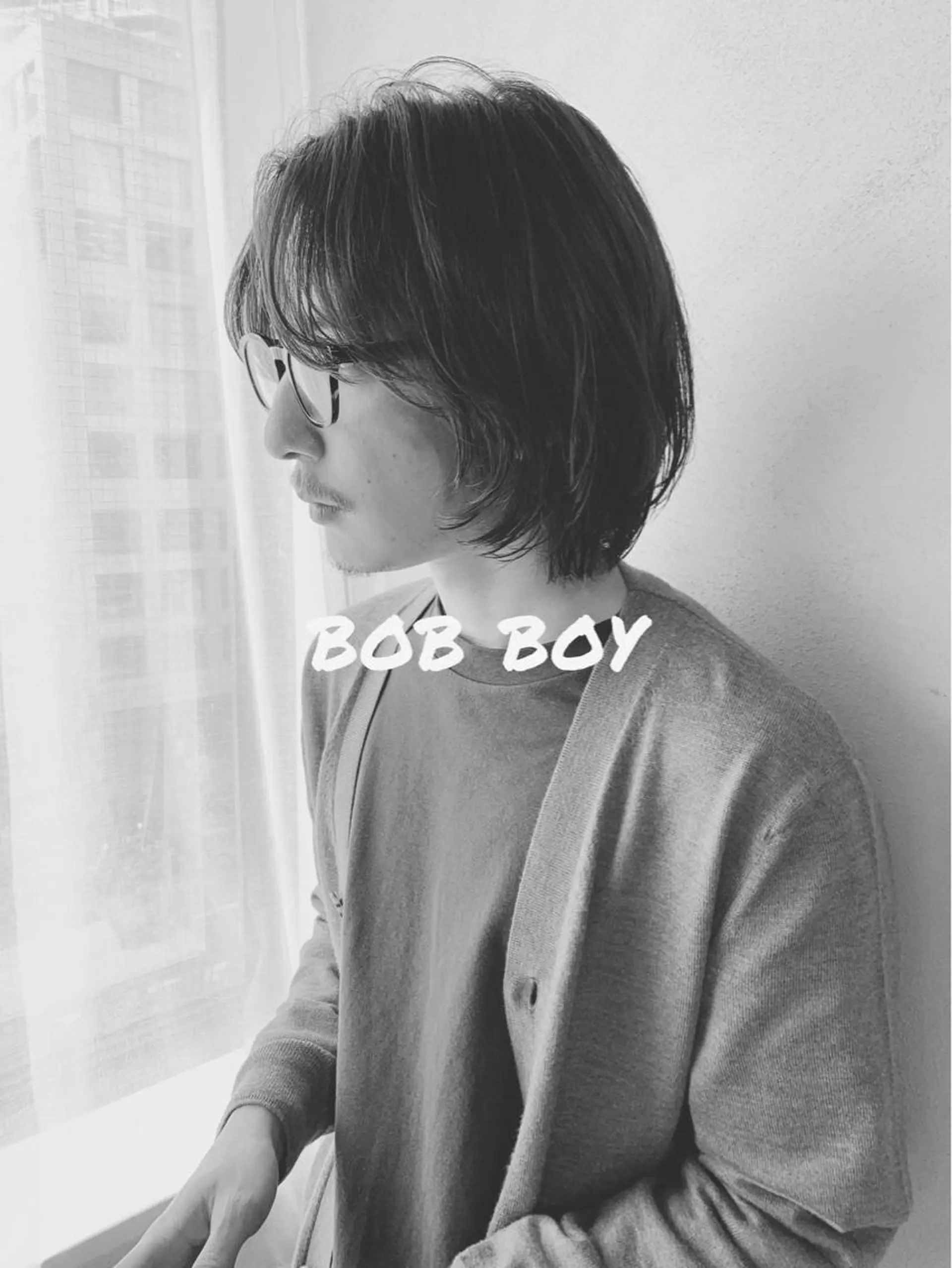 ショート カラー メンズ ボブパーマコテ巻き風 パーマNo1深江秀平のヘアスタイル