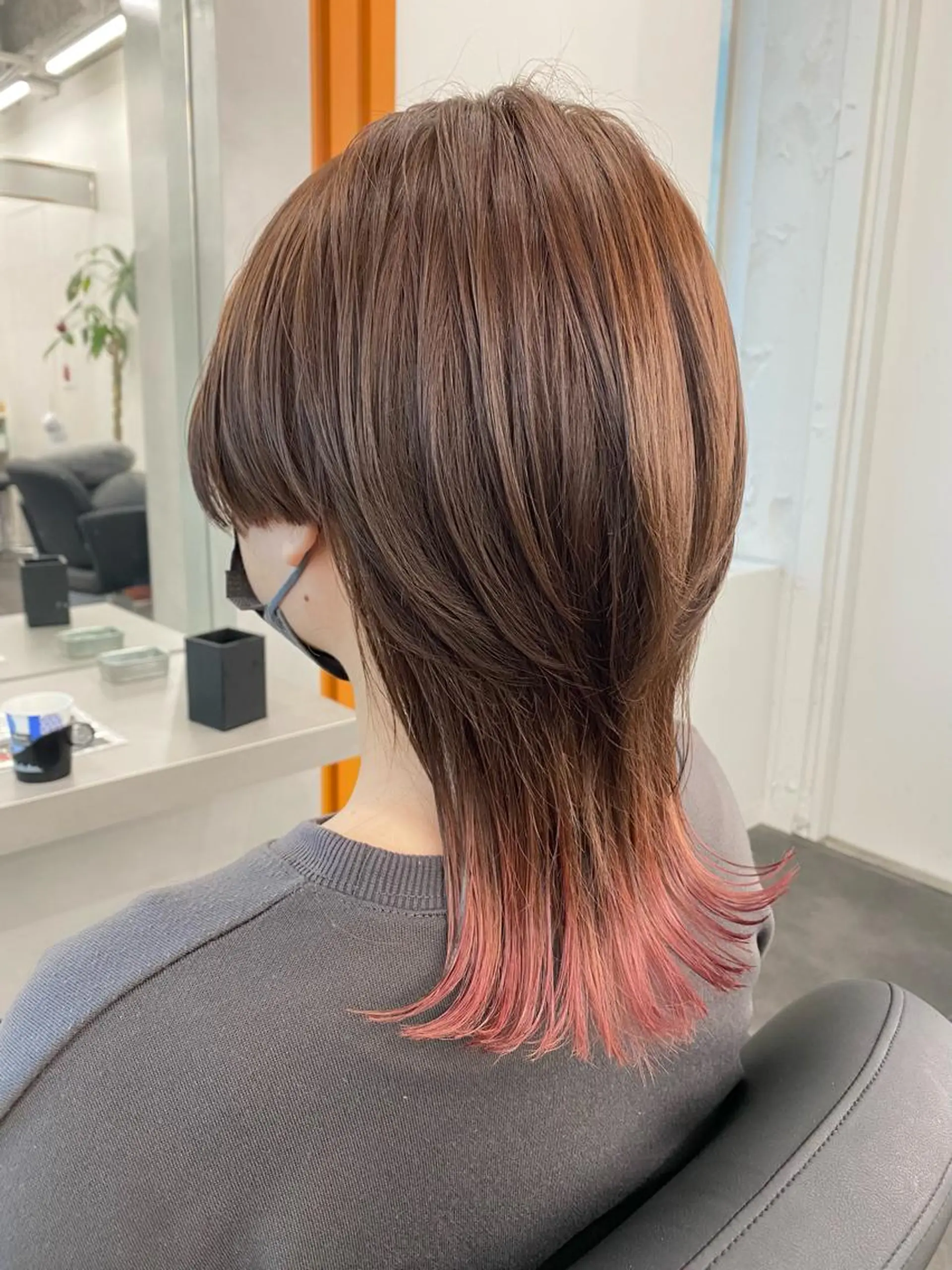 セミロング カット ヘアカラー トリートメント 長畑 光紀のヘアスタイル