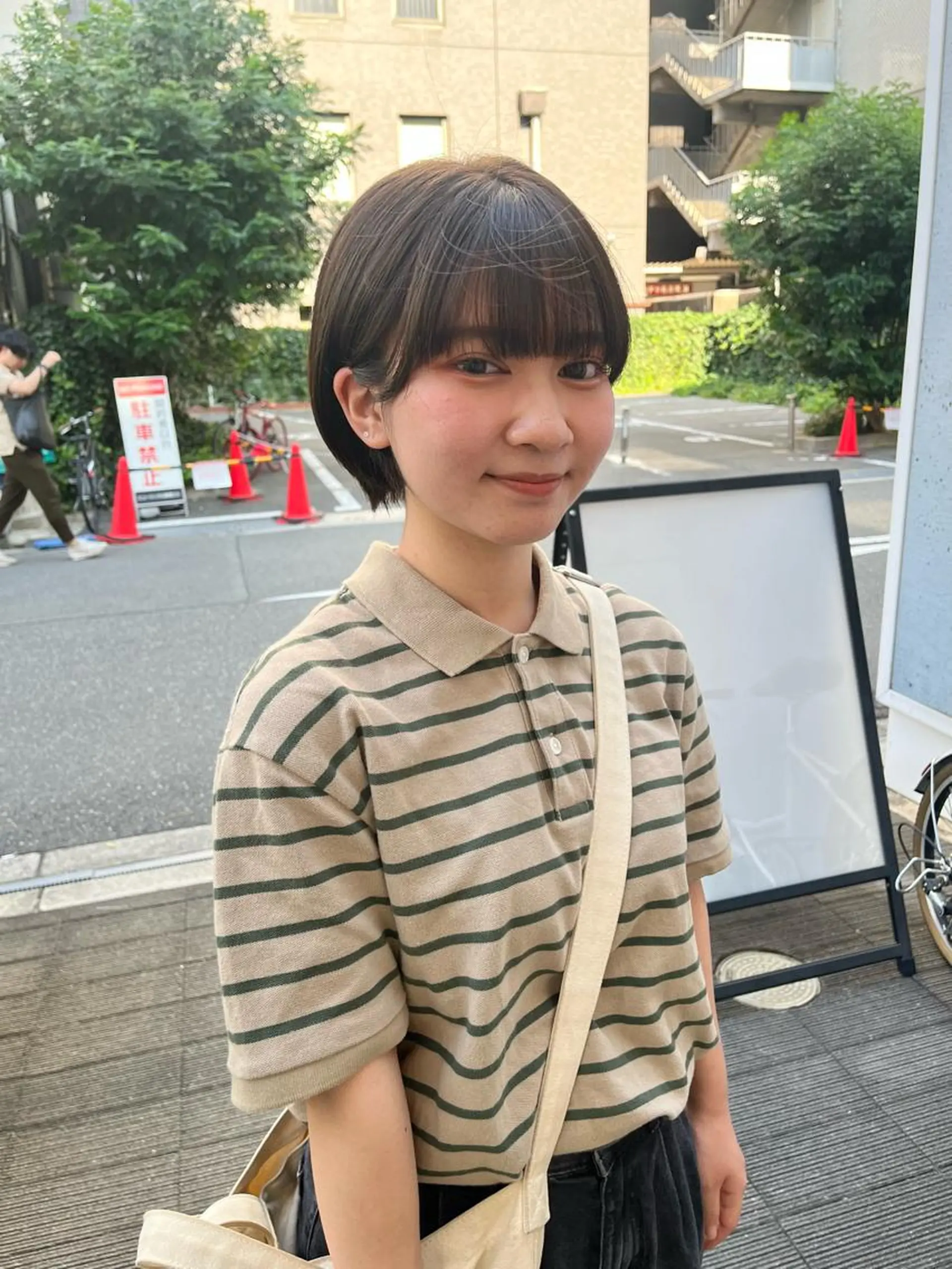 ショート カラー ショートボブ ブラウンカラー 透明感カラー イルミナカラー オリーブブラウン カット ヘアカラー ショート/パーマ/ カラー/FUKOのヘアスタイル