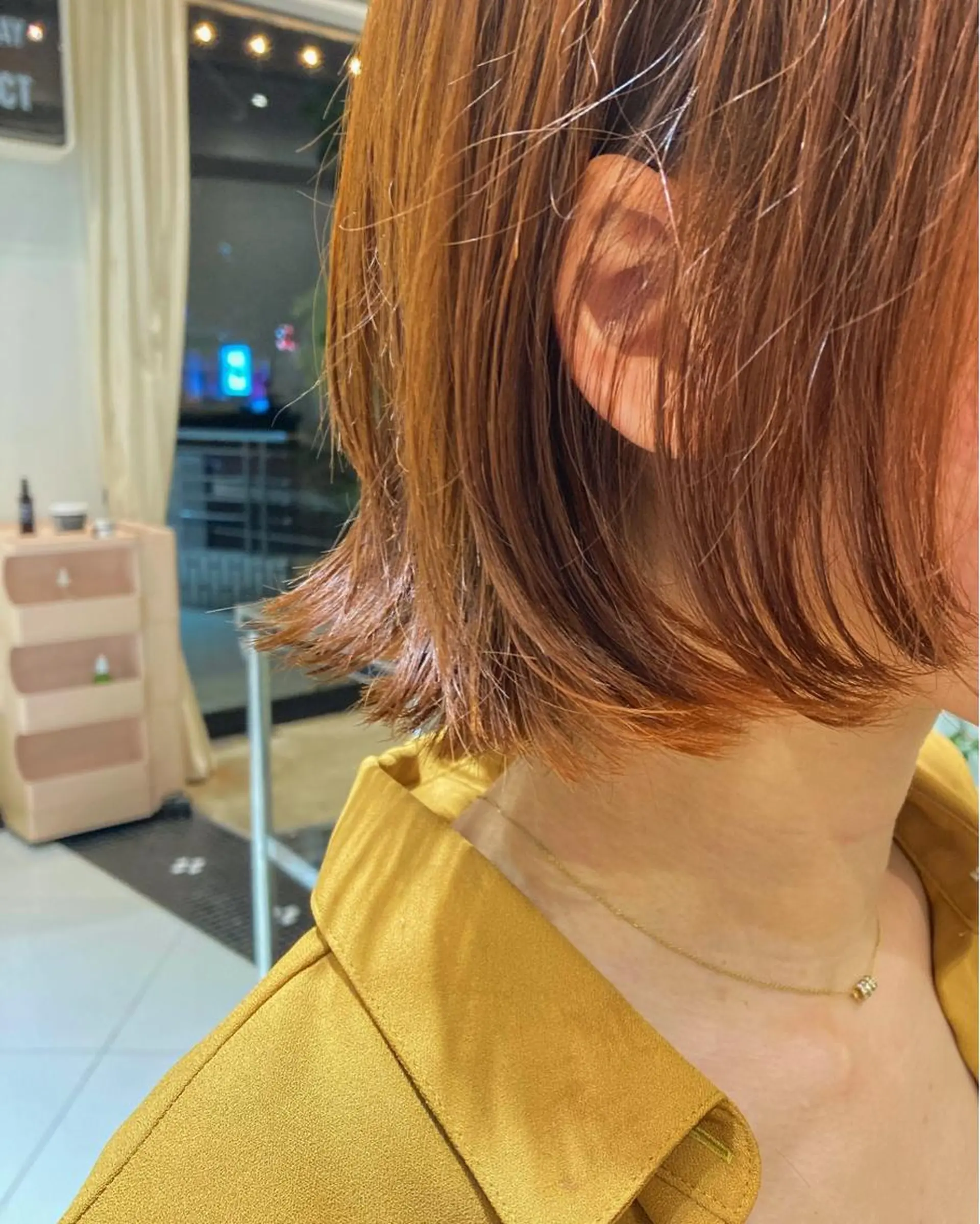 ショート カラー オレンジ Hair Life Design NiCO所属・カットモデル 募集中/アスカのヘアスタイル