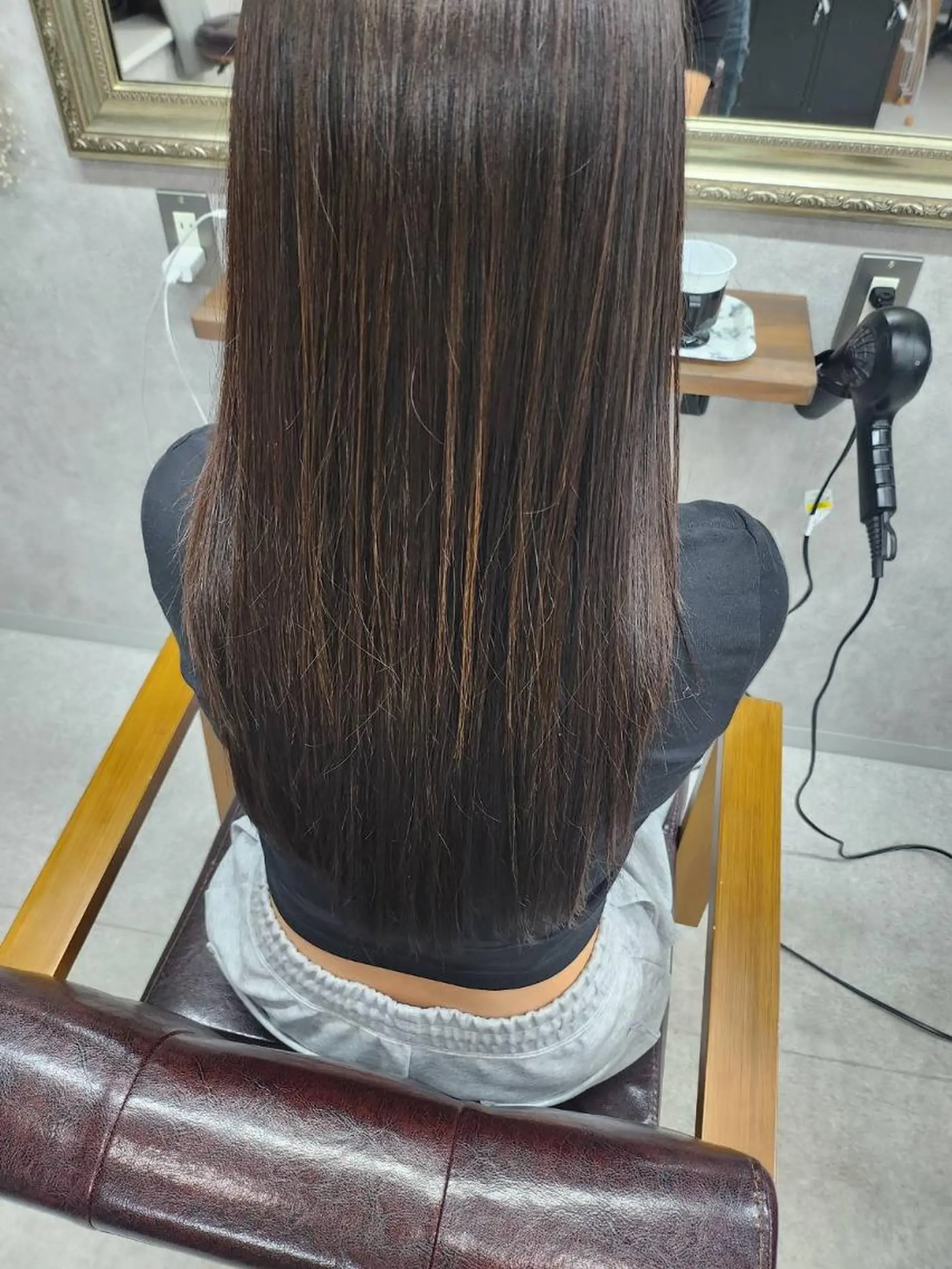 ロング 髪質改善 縮毛矯正 トリートメント 濱川 佳奈のヘアスタイル