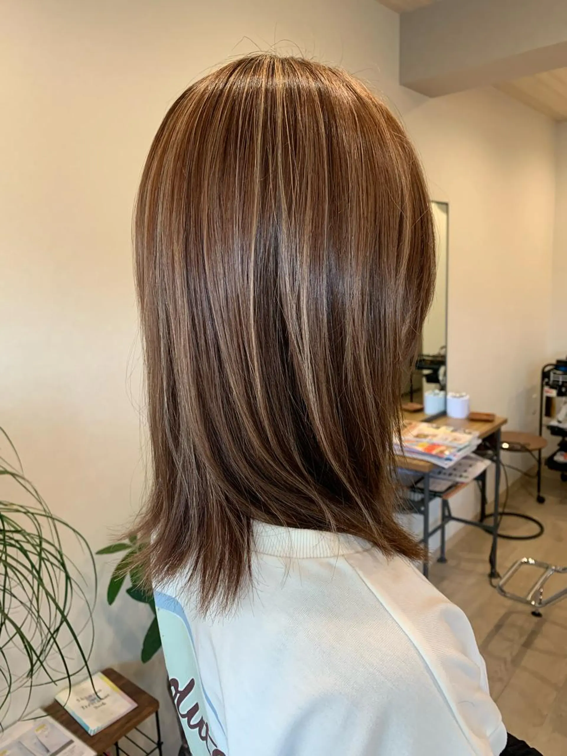 カラー ブラウンカラー ハイライトカラー オレンジ オレンジブラウン ヘアカラー トリートメント hair & spa Nalu所属・hair & spa Naluのヘアスタイル