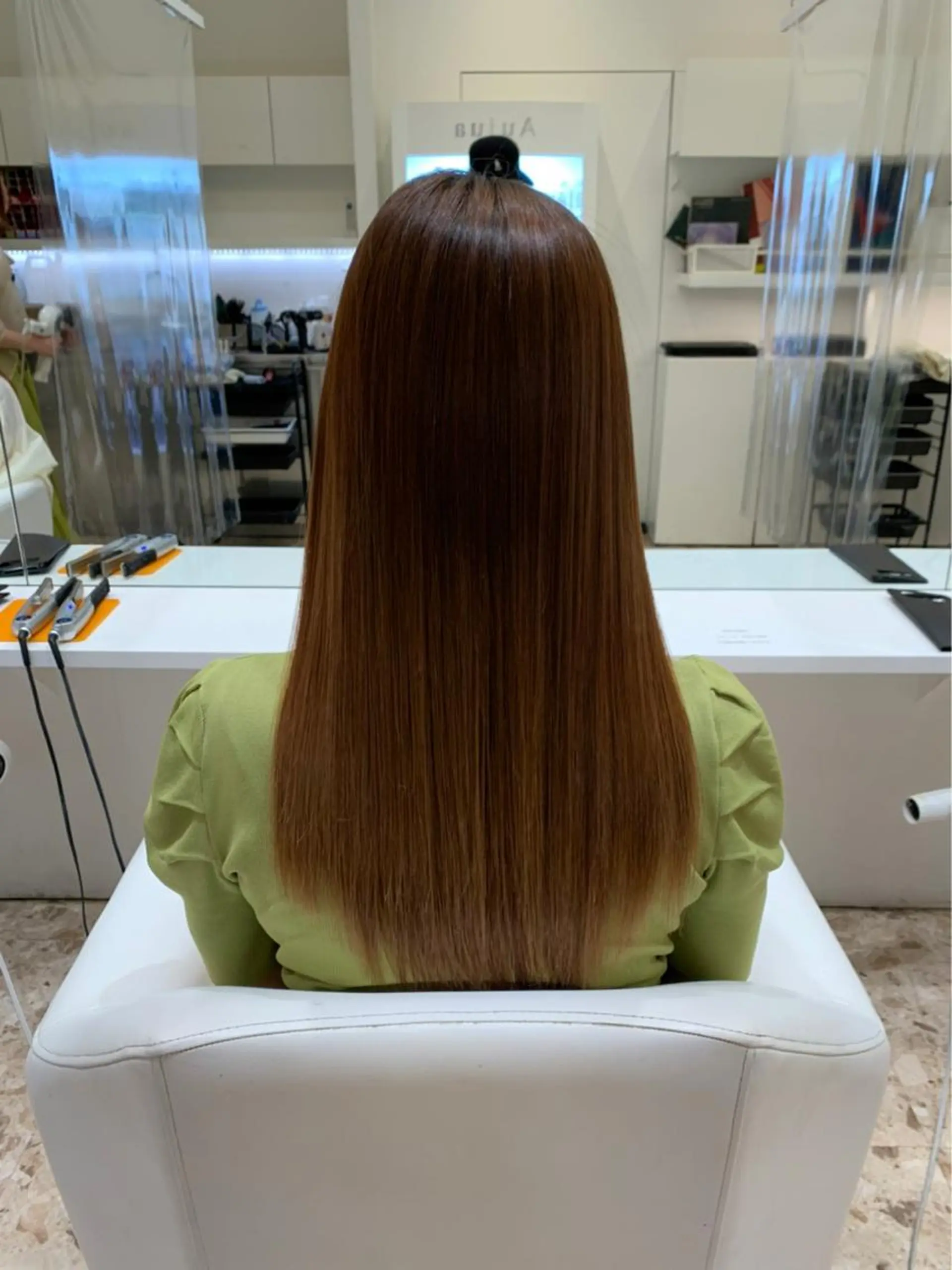 ロング 京都レイヤーカット/ 縮毛矯正/羽柴りくのヘアスタイル