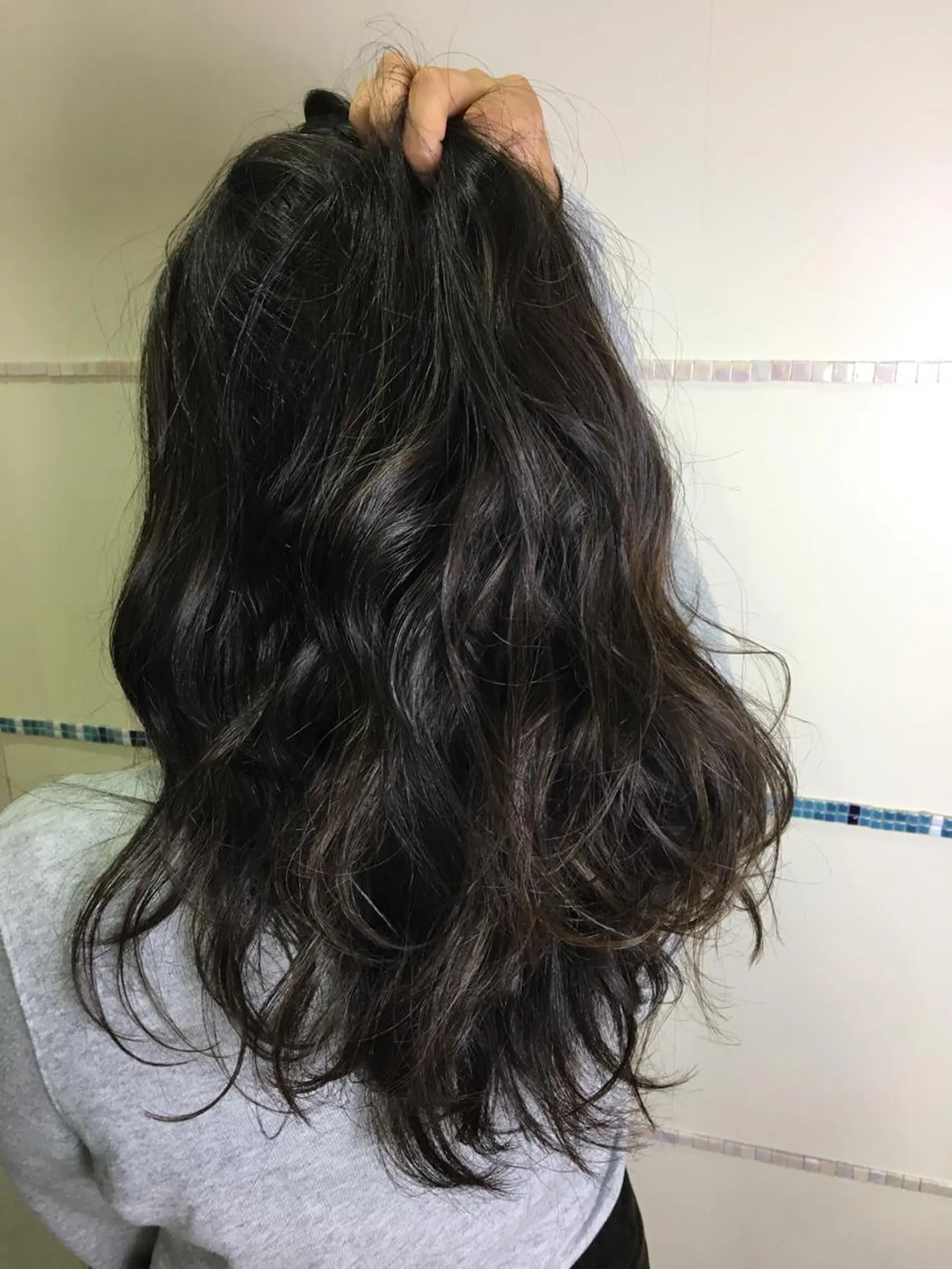 ロング カラー ヘアアレンジ ハイライトカラー ハイライト Min Te Lash 石澤のマツエク・マツパデザイン