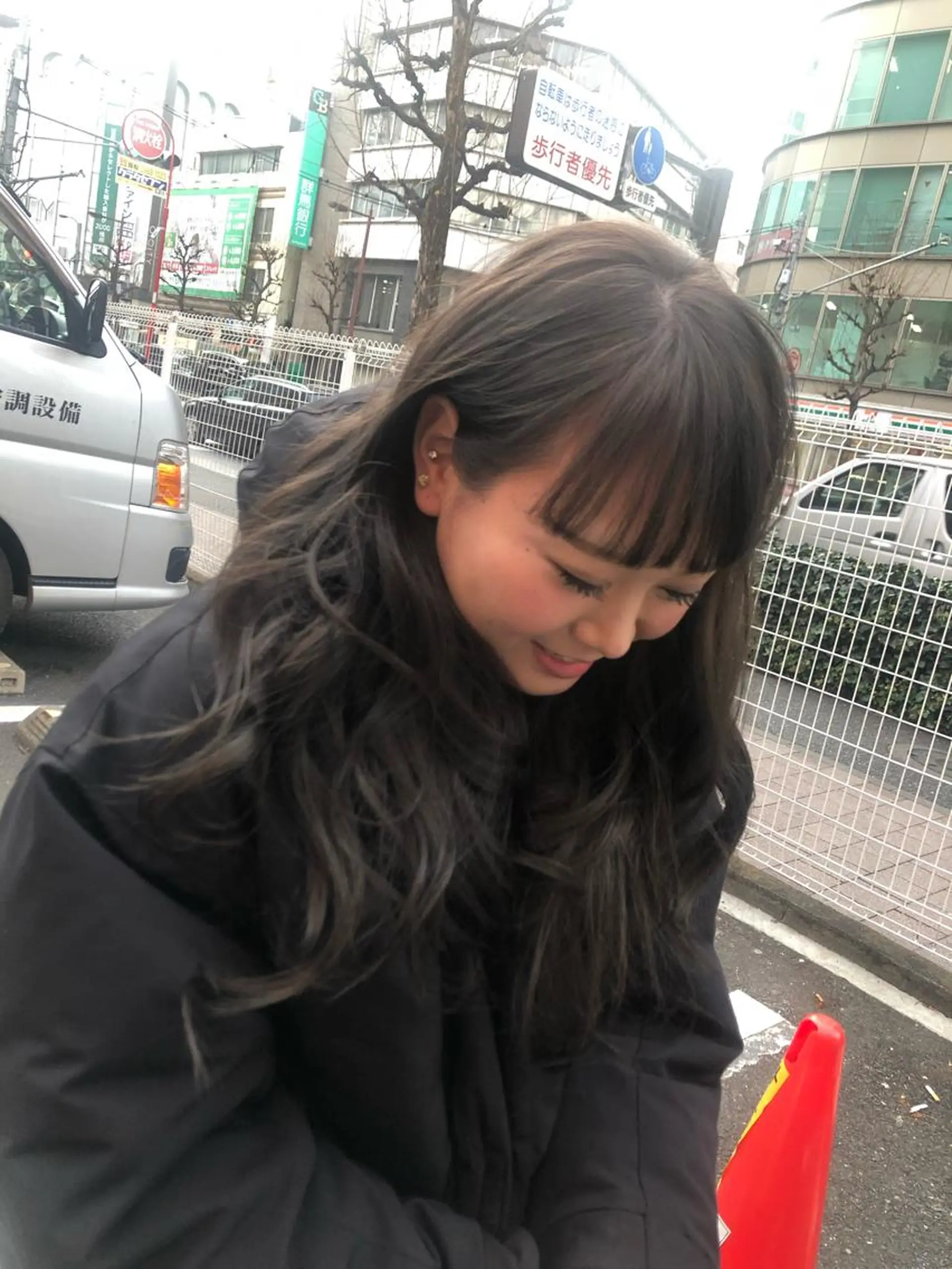 ロング カラー 韓国レイヤーカット要 暗透カラー📓吉祥寺のヘアスタイル