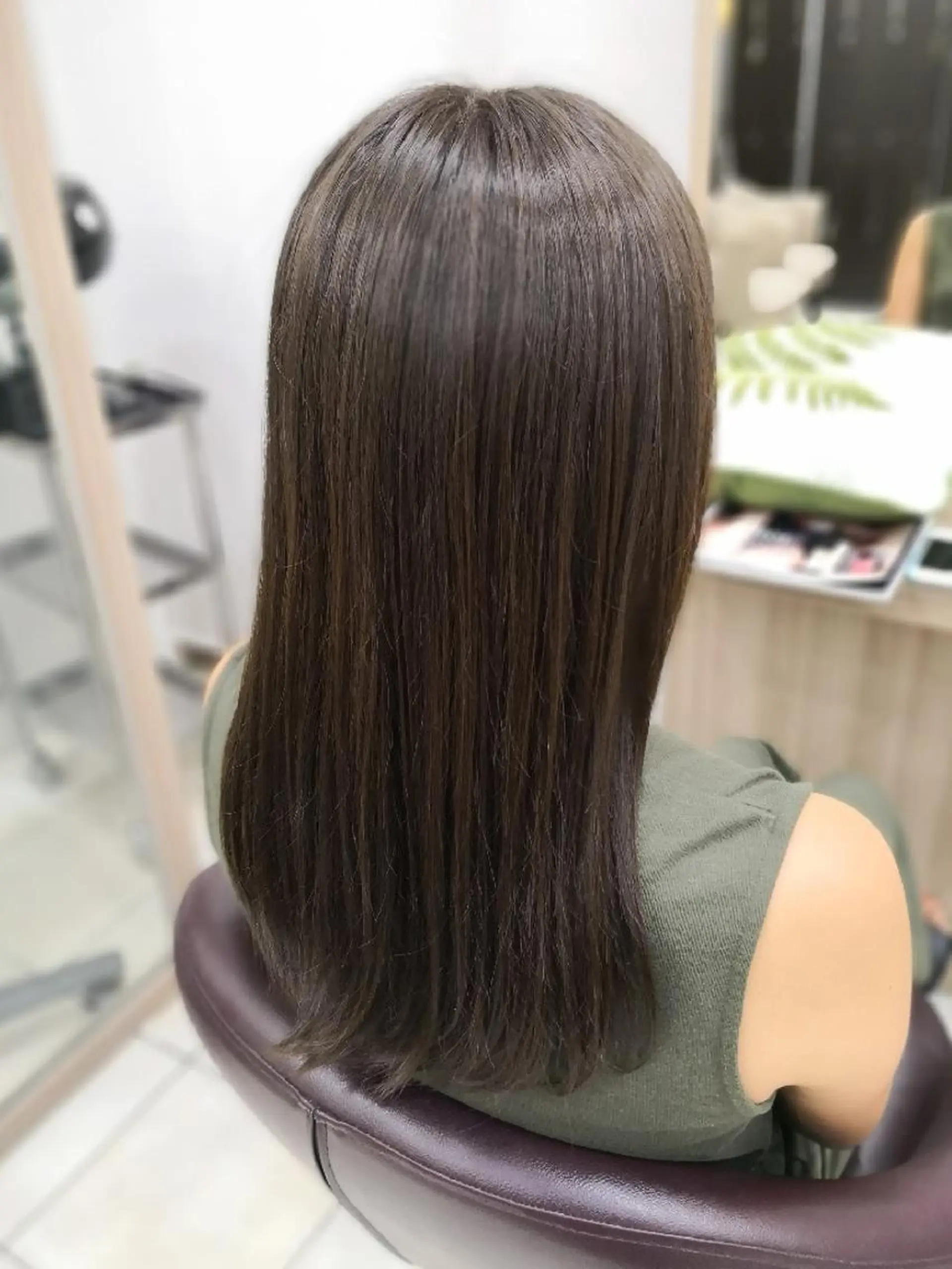 ロング カラー ブラウンカラー マットブラウン ヘアカラー 🩶ハイライトカラー 🩶ASH西葛西鈴木のヘアスタイル