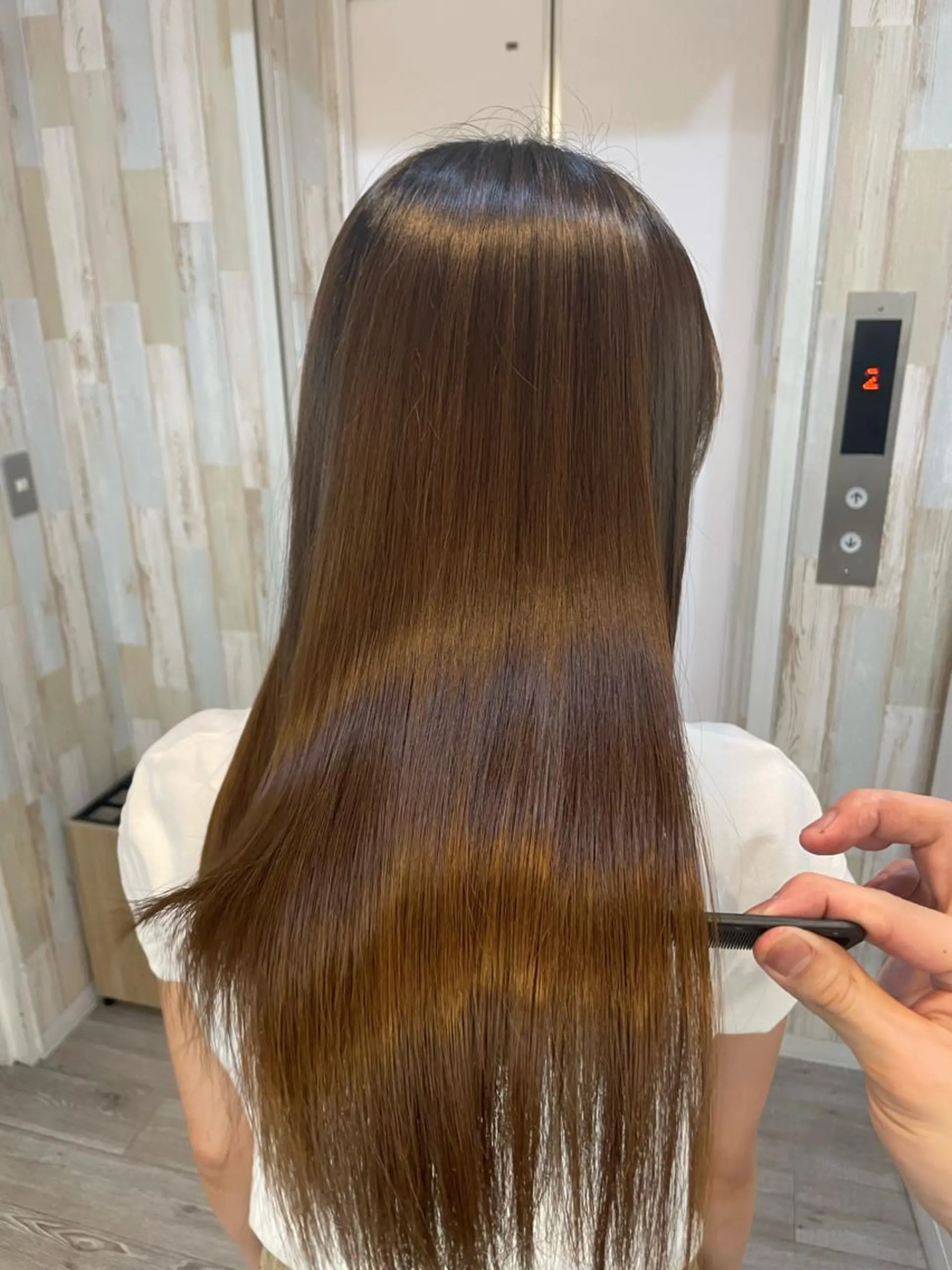 ロング カラー 髪質改善 トリートメント HIKARU副店長/ ✨️髪質改善のヘアスタイル