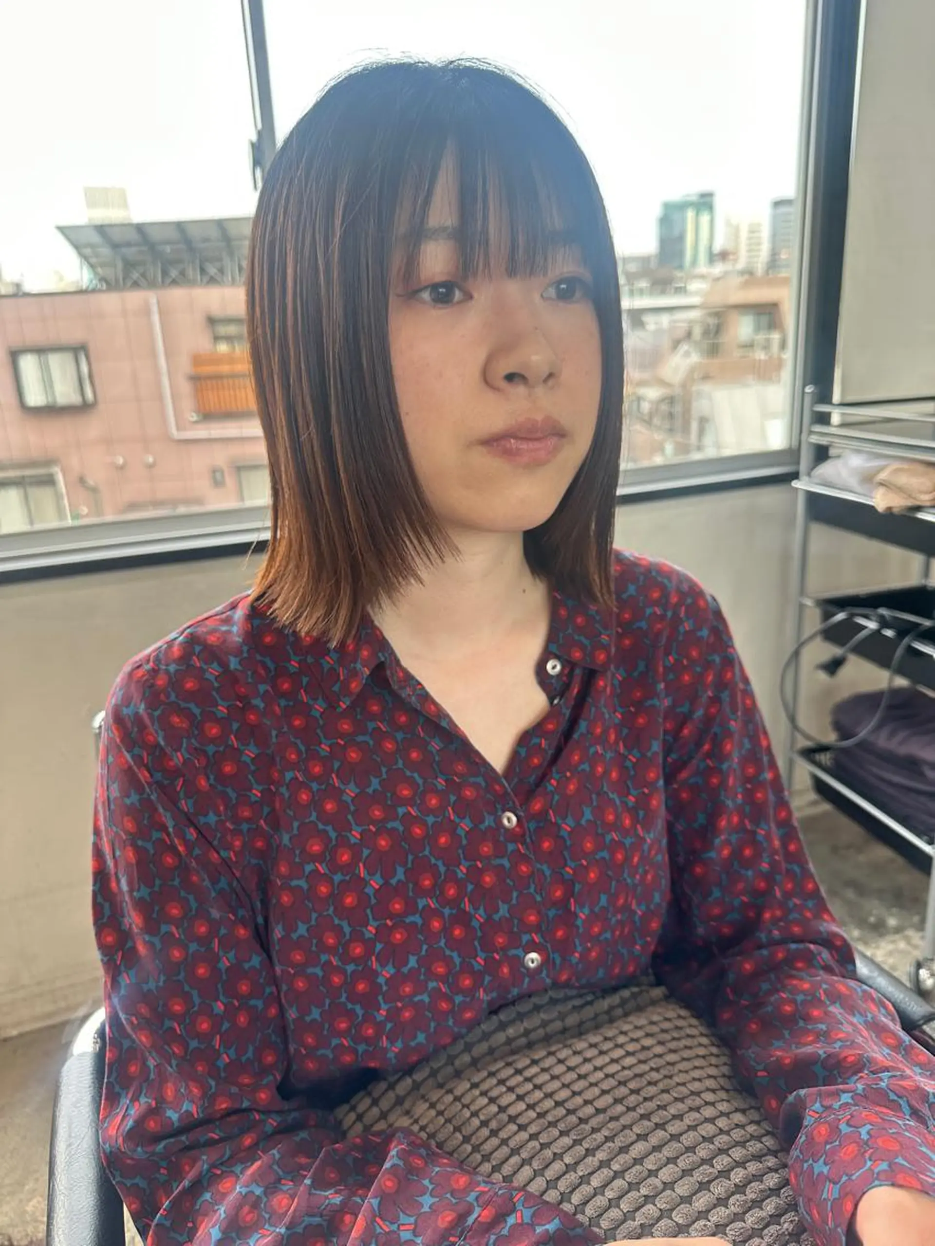 ショート カラー ヘアアレンジ ウルフカット stylist/蛯谷 珠里のヘアスタイル